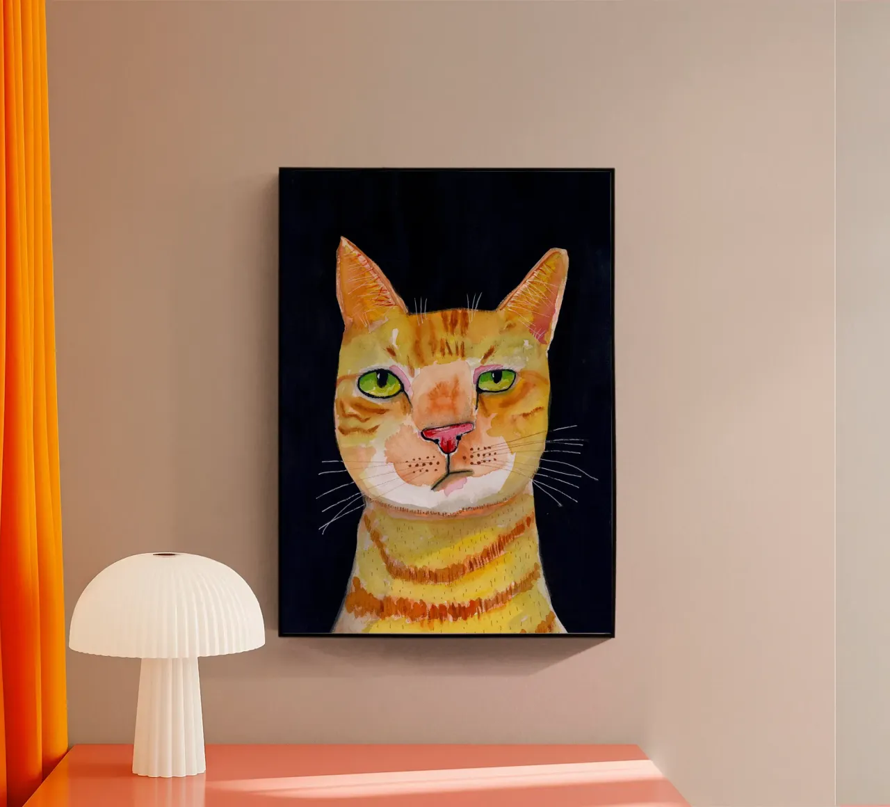 Ginger Cat plexiglass da Pictufy Sun & Spirit