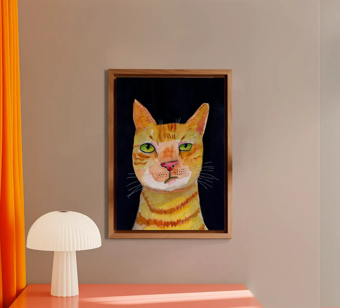 Ginger Cat alluminio dibond da Pictufy Sun & Spirit