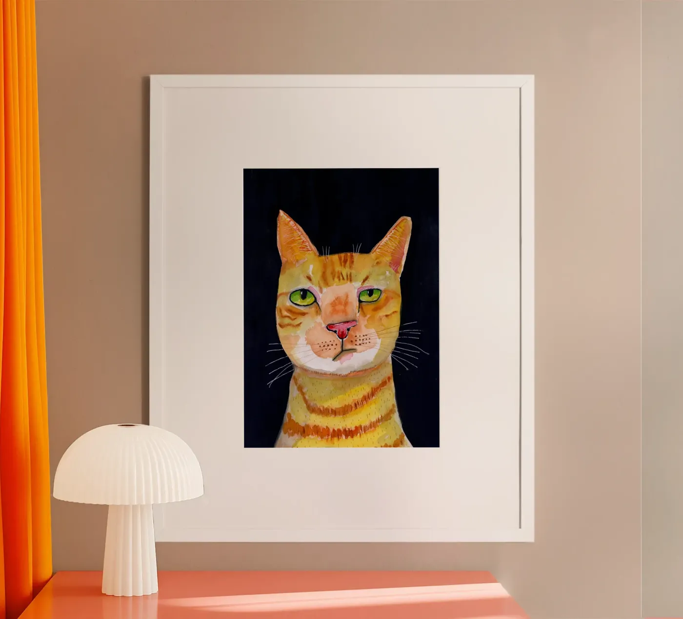 Ingwer-Katze Poster von Pictufy Sun & Spirit