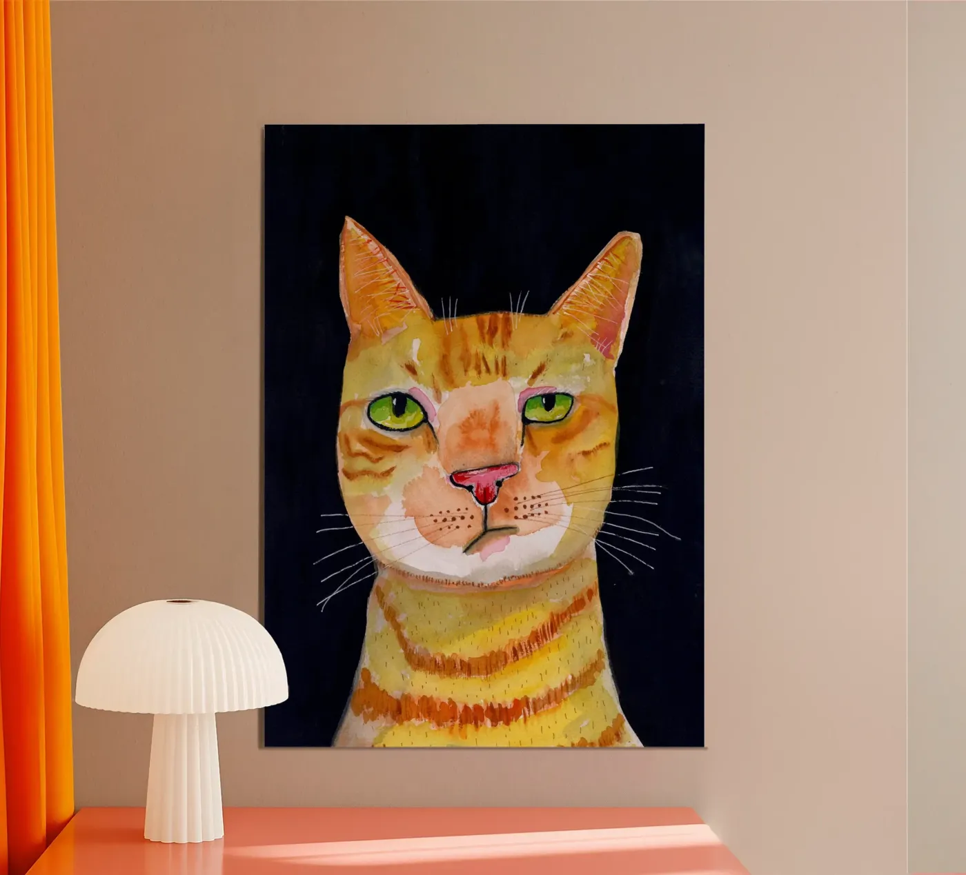 Ingwer-Katze Poster von Pictufy Sun & Spirit