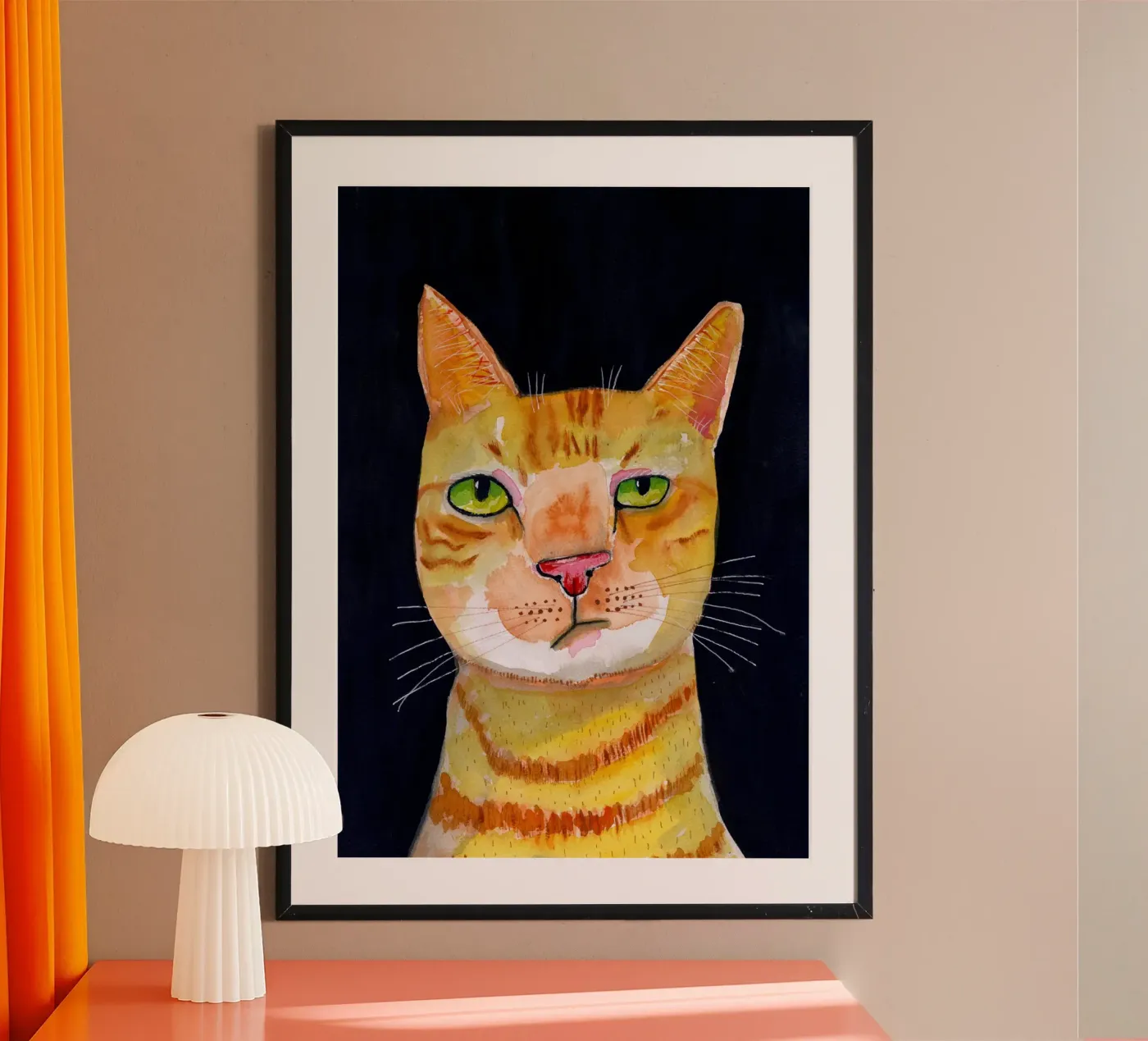 Ingwer-Katze Poster von Pictufy Sun & Spirit