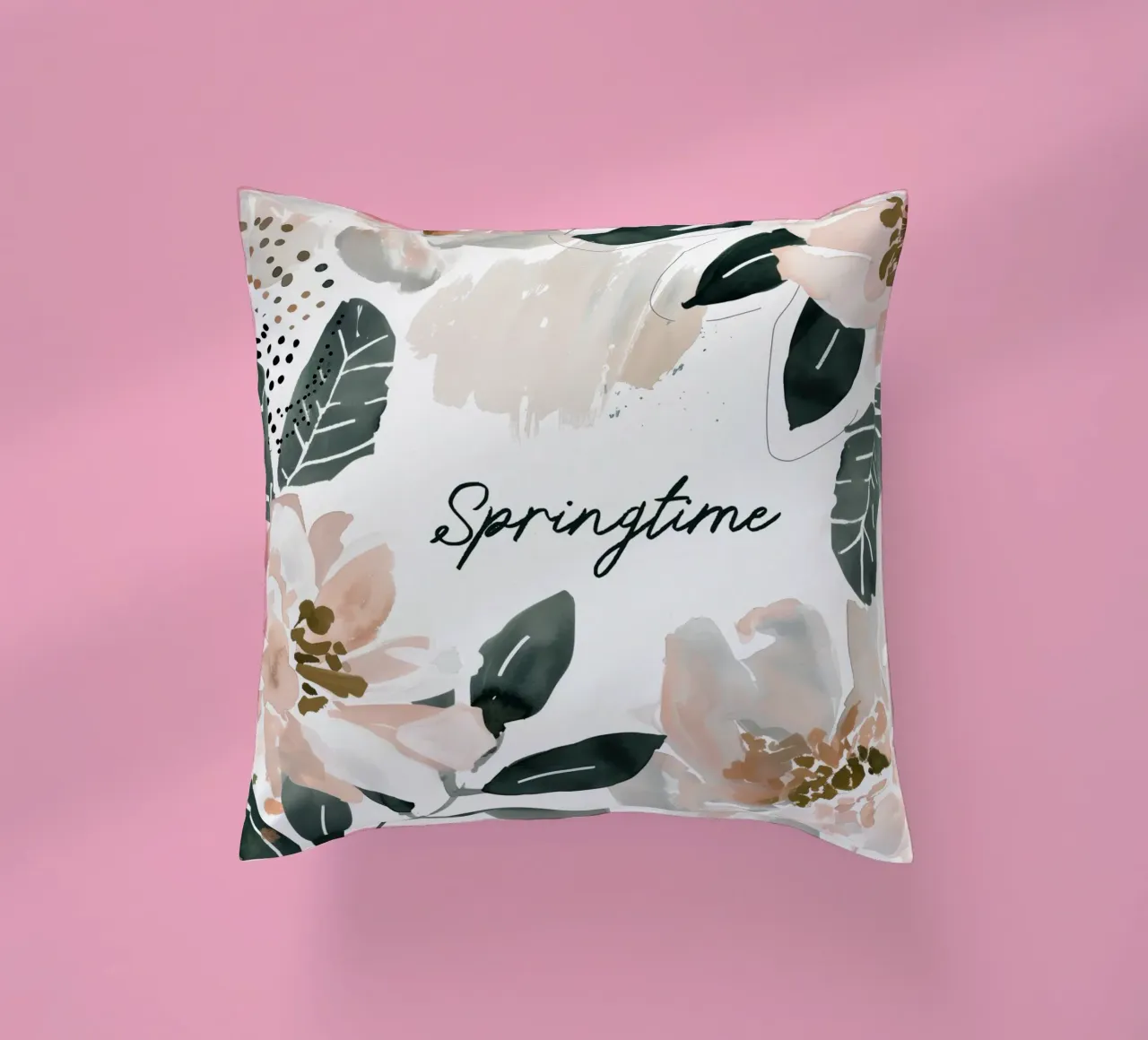 Springtime (floral) cuscino da treechild
