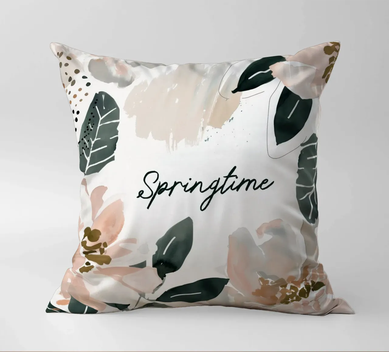 Springtime (floral) cuscino da treechild