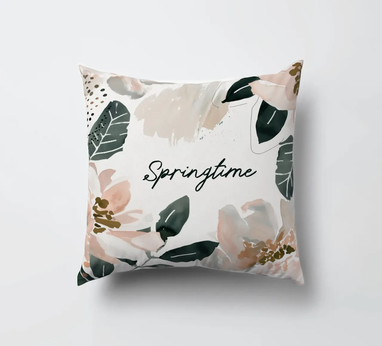 Springtime (floral) cuscino da treechild