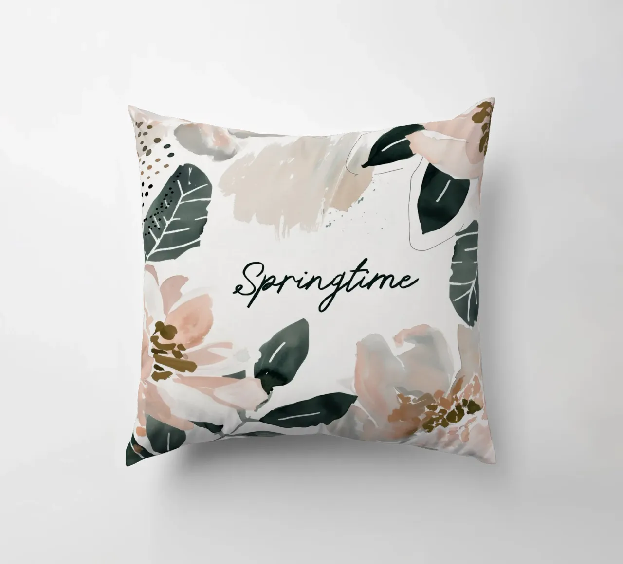Springtime (floral) cuscino da treechild
