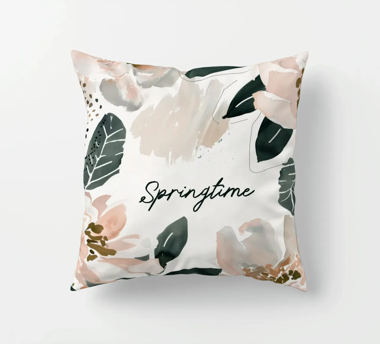Springtime (floral) cuscino da treechild