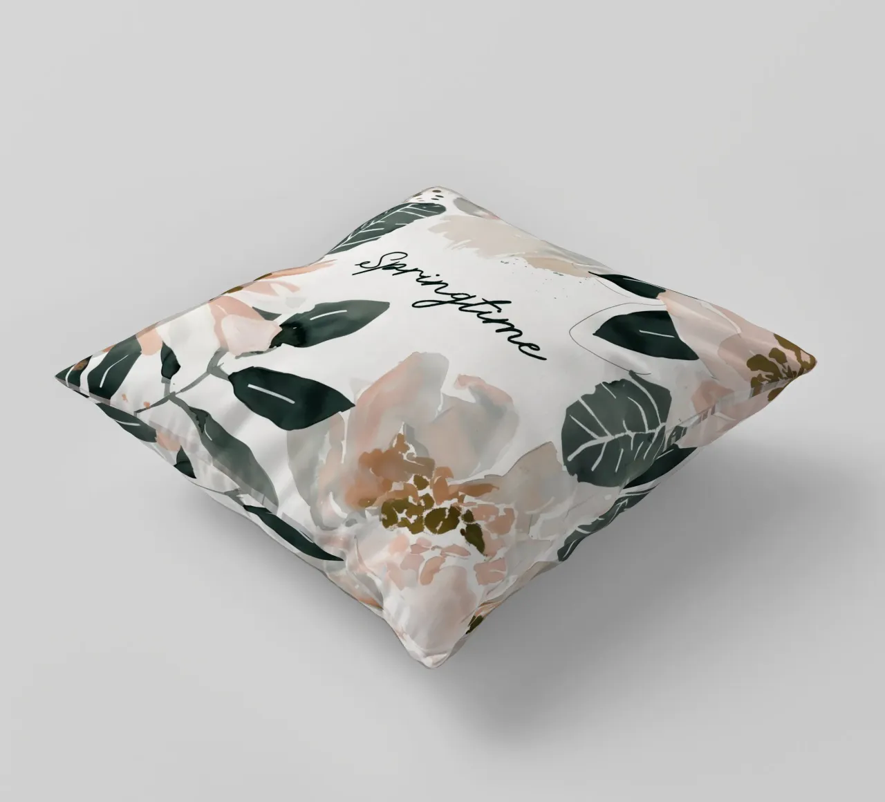 Springtime (floral) cuscino da treechild