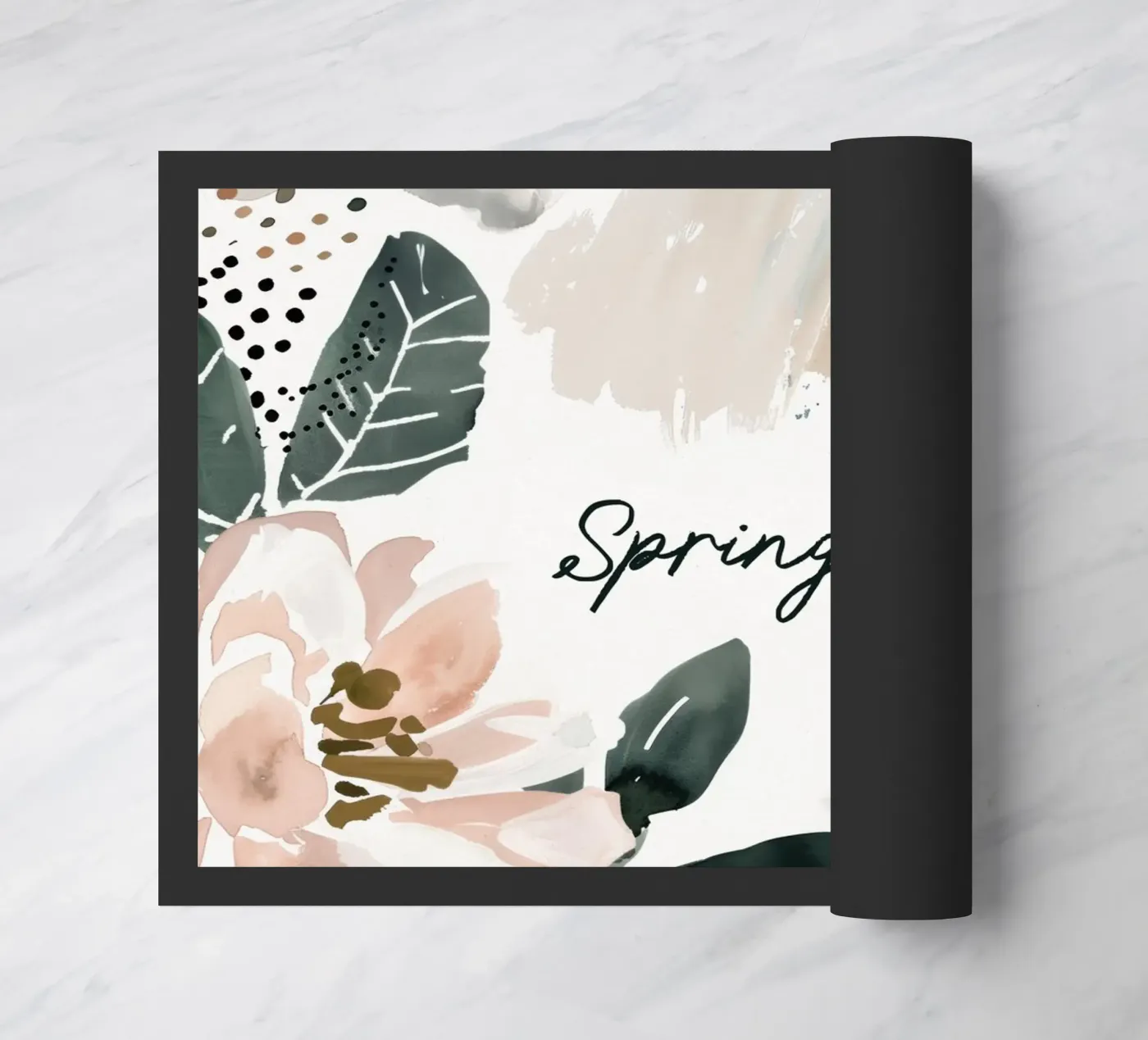 Springtime (floral) doormat by treechild