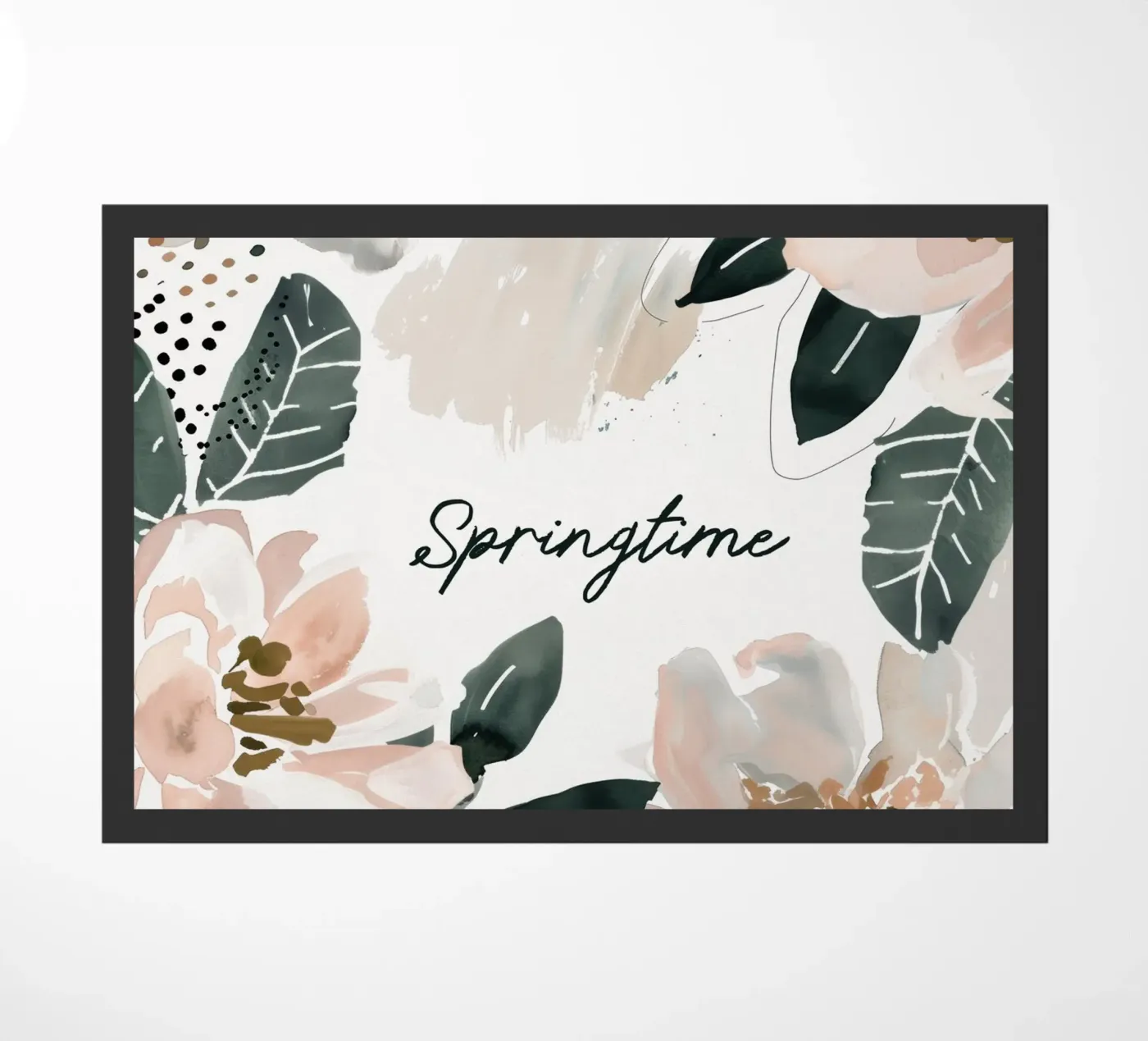 Springtime (floral) doormat by treechild