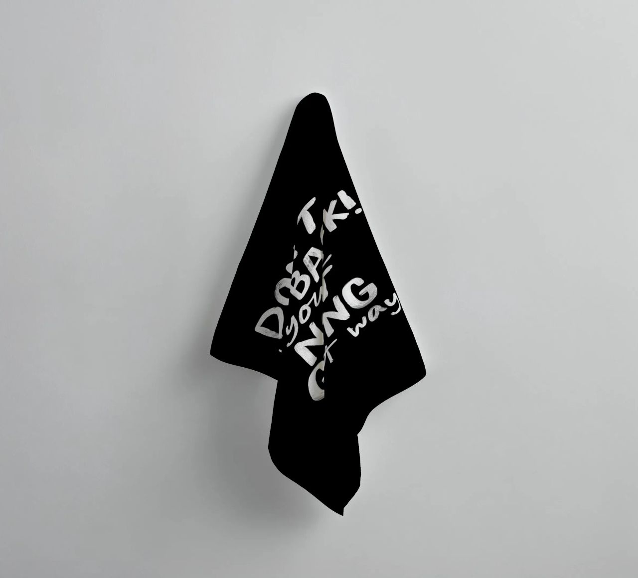 Don't Look Back You're Not Going That Way Inspirierendes Zitat Handtuch von THE MOTIVATED TYPE