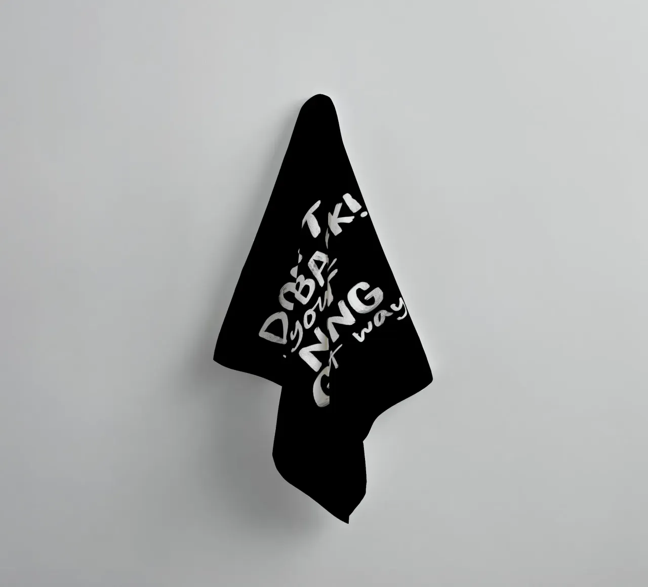 Don't Look Back You're Not Going That Way Inspirierendes Zitat Handtuch von THE MOTIVATED TYPE