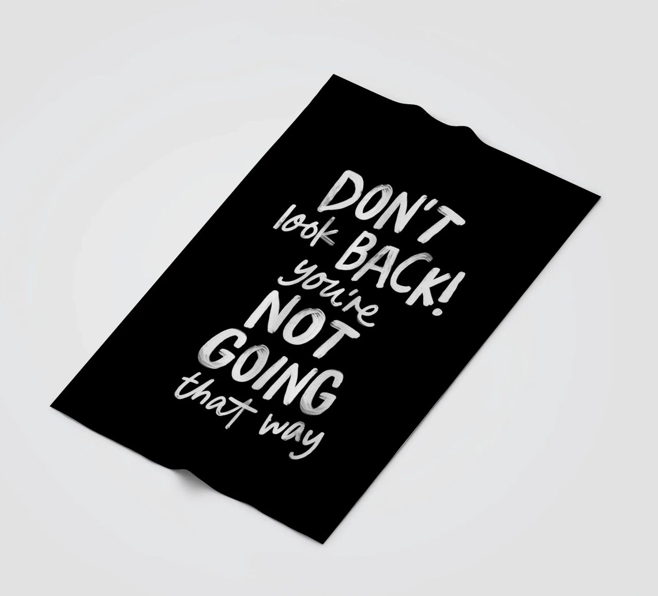 Don't Look Back You're Not Going That Way Inspirierendes Zitat Fleecedecke von THE MOTIVATED TYPE