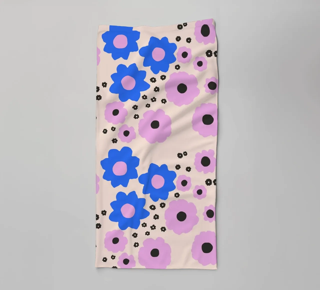 Blumen blau un rosa asciugamano da bagno da All Colours