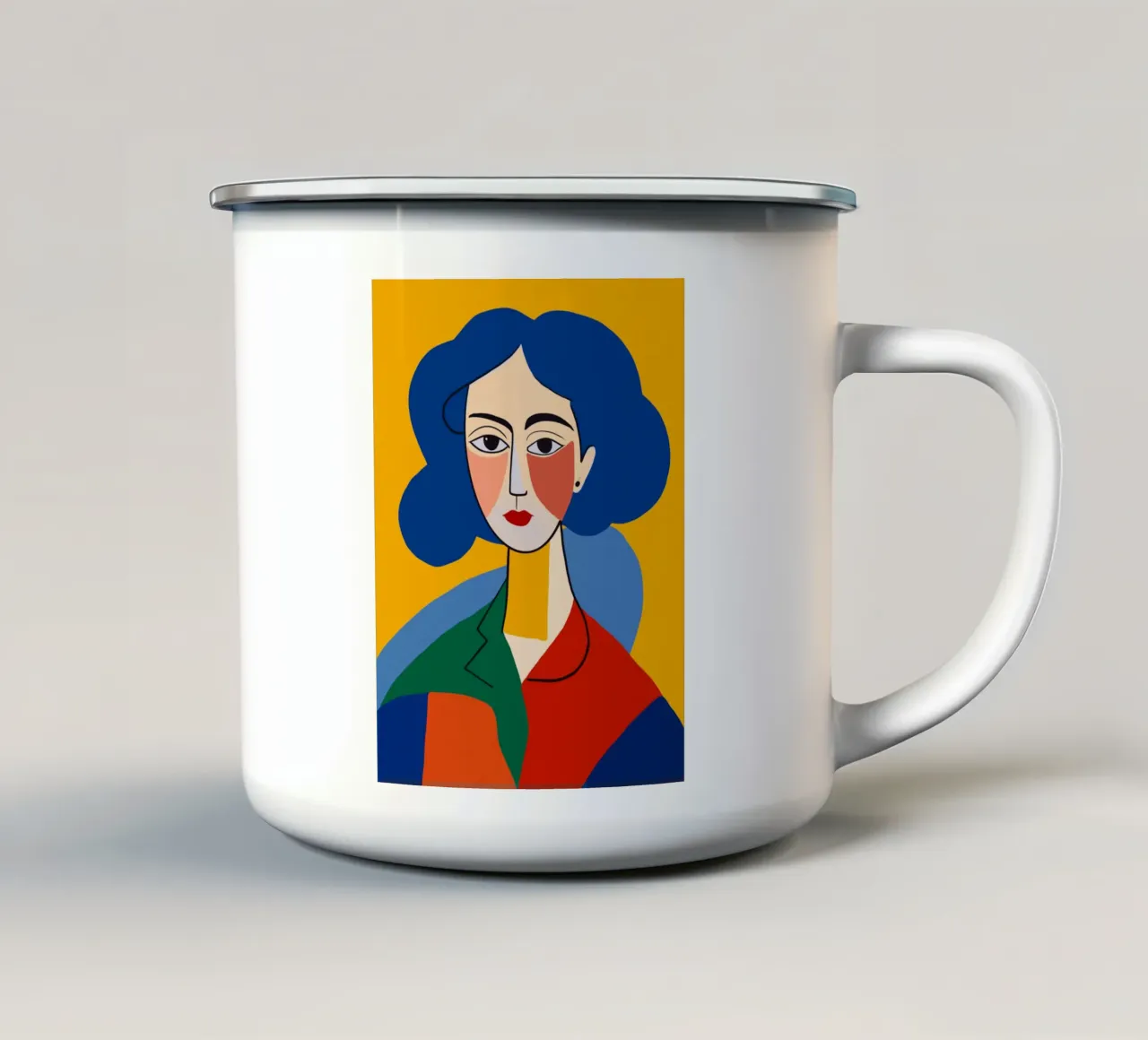 La ragazza normale tazza in smalto da Little Dean
