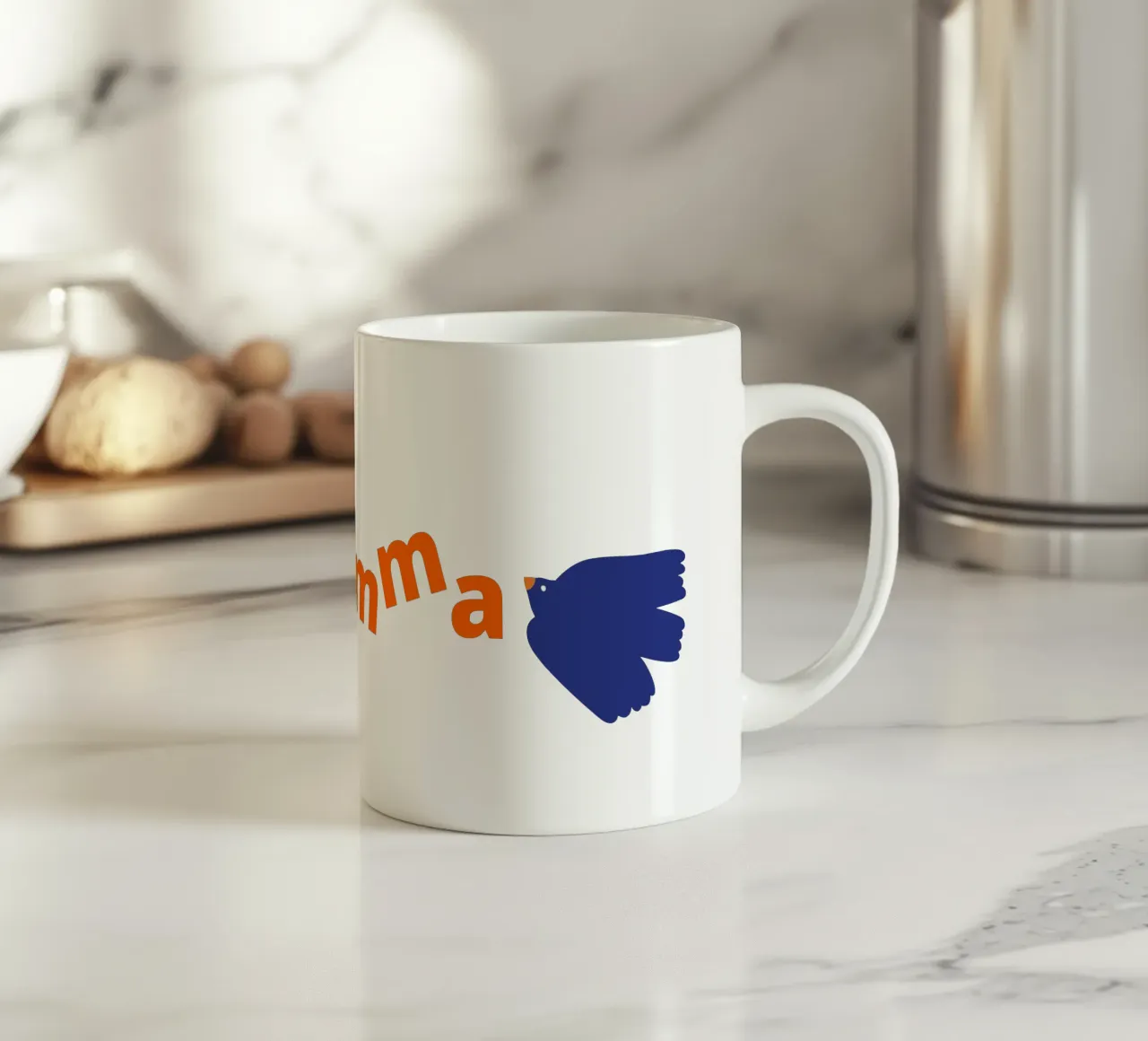 COLOMBA BIANCA TRA LE NUVOLE tazza in ceramica da ALLÉE DE PAPIER