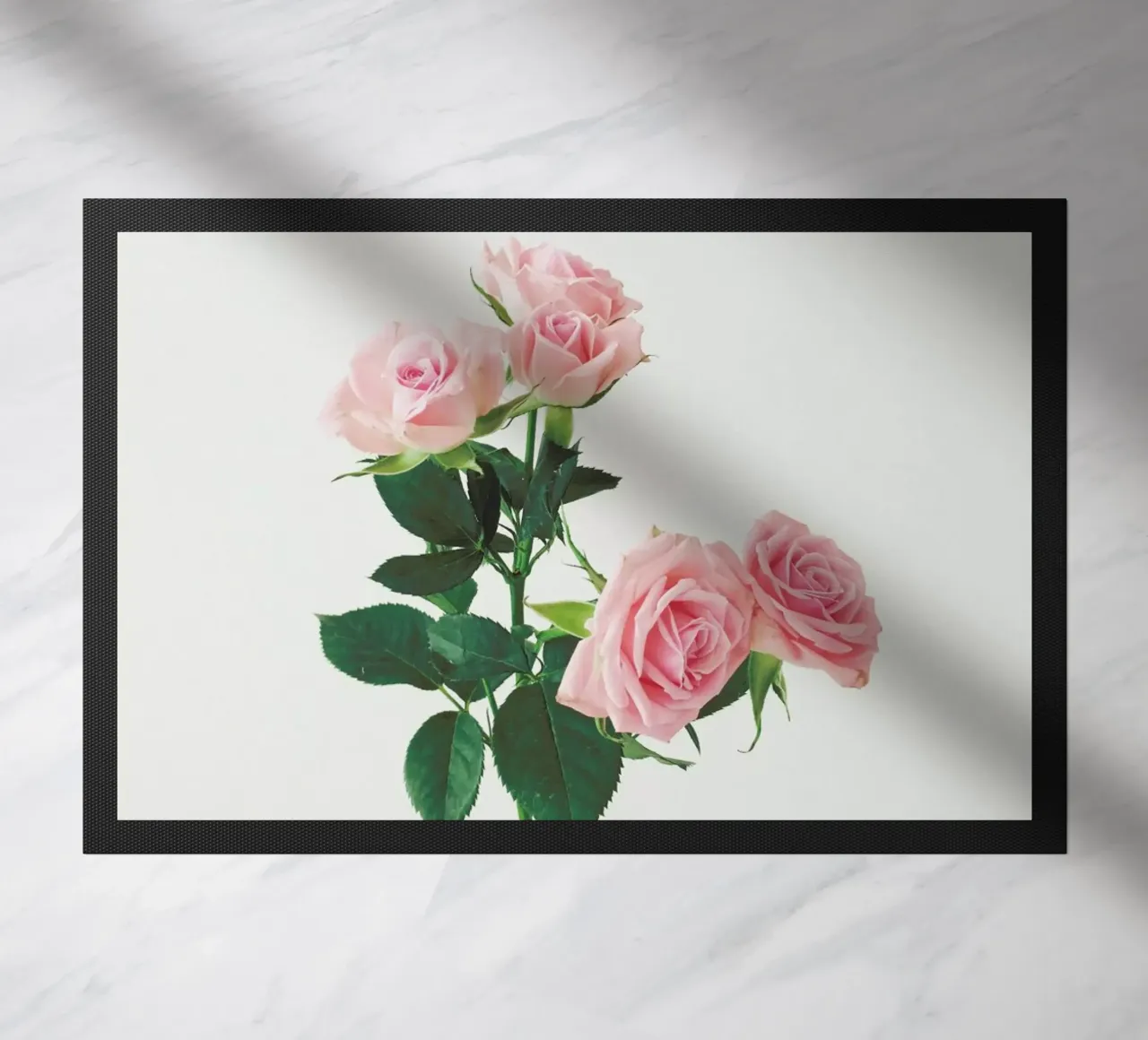 Spring Roses doormat by Cassia Beck Photography