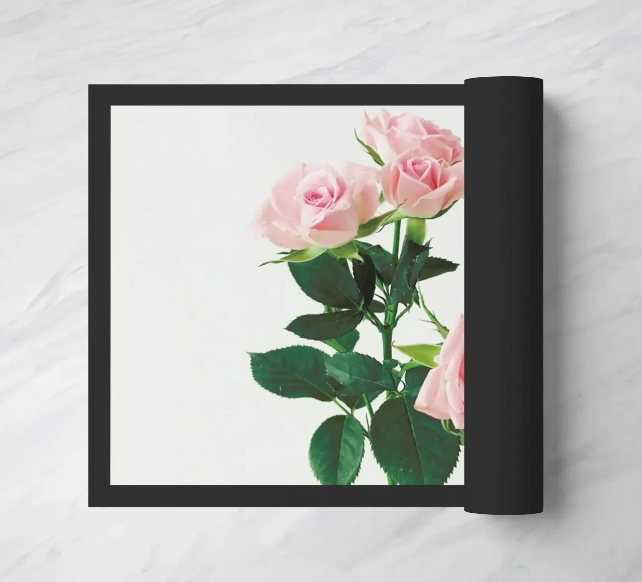 Spring Roses doormat by Cassia Beck Photography