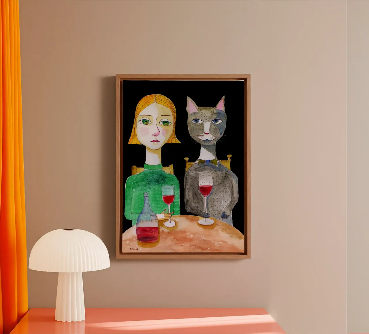 I migliori amici tela con Cornice a cassetta da Pictufy Sun & Spirit