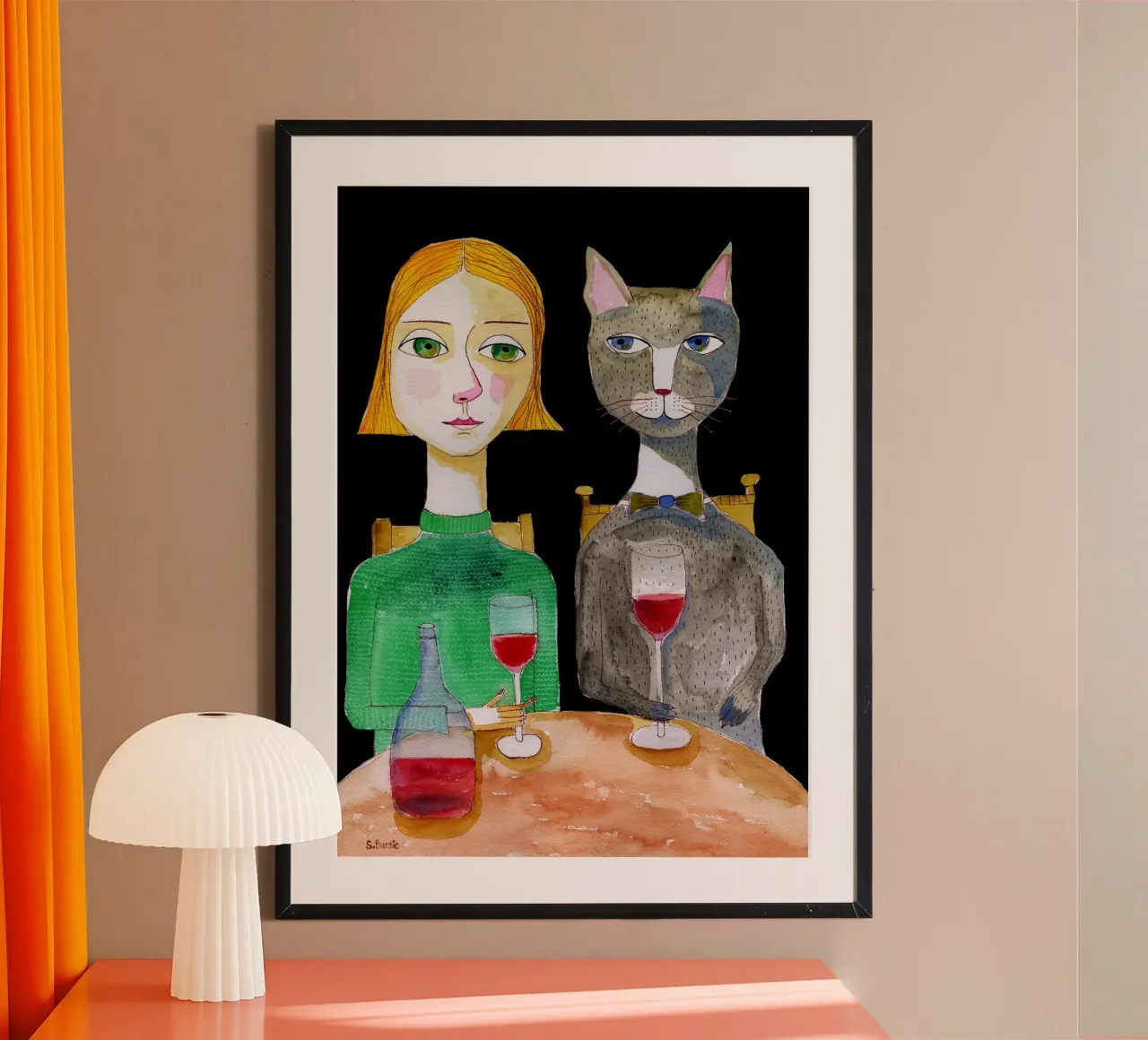 I migliori amici poster con telaio in plastica da Pictufy Sun & Spirit
