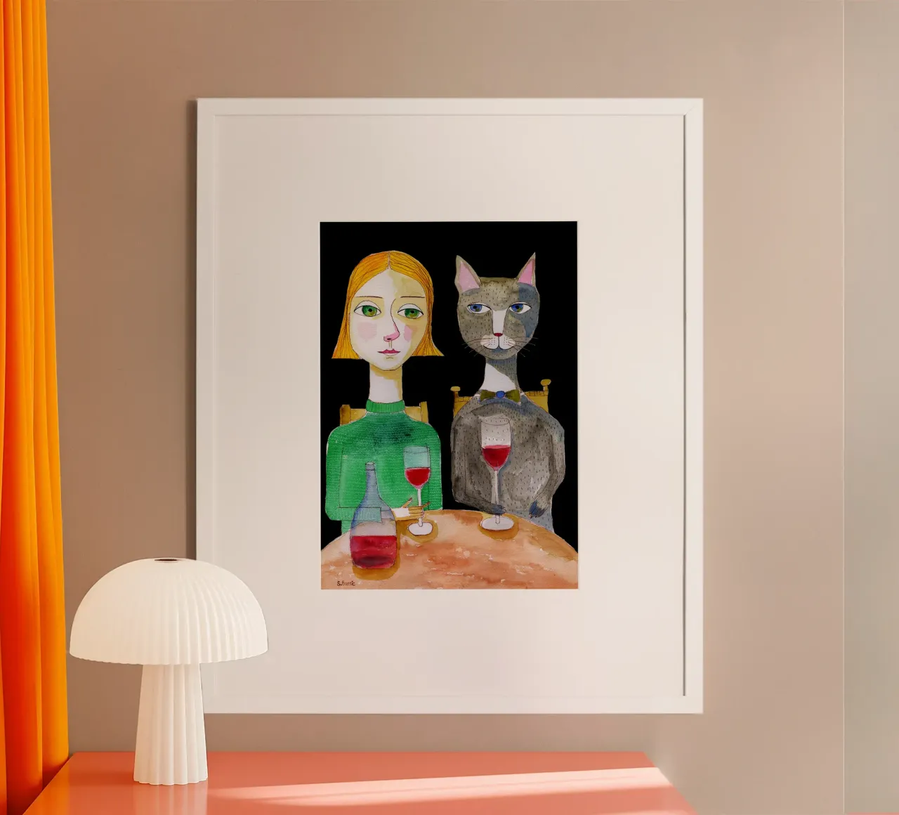 I migliori amici poster con telaio in plastica da Pictufy Sun & Spirit