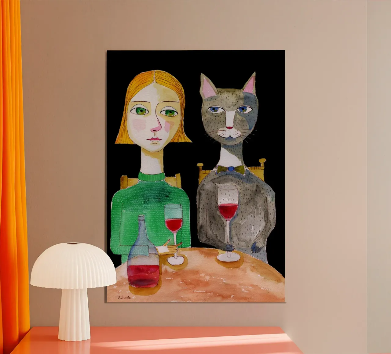 I migliori amici poster con telaio in plastica da Pictufy Sun & Spirit