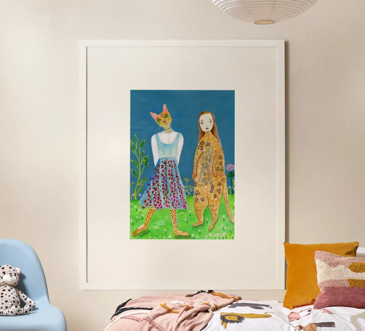 Il cambio di testa poster con telaio in plastica da Pictufy Sun & Spirit