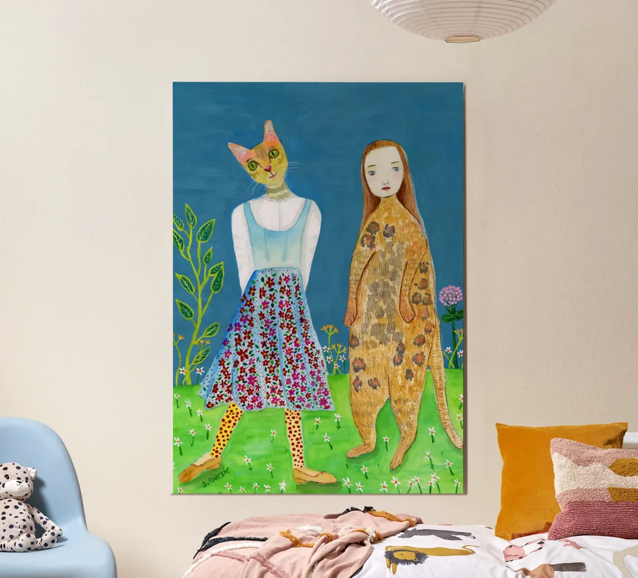 Il cambio di testa poster con telaio in plastica da Pictufy Sun & Spirit