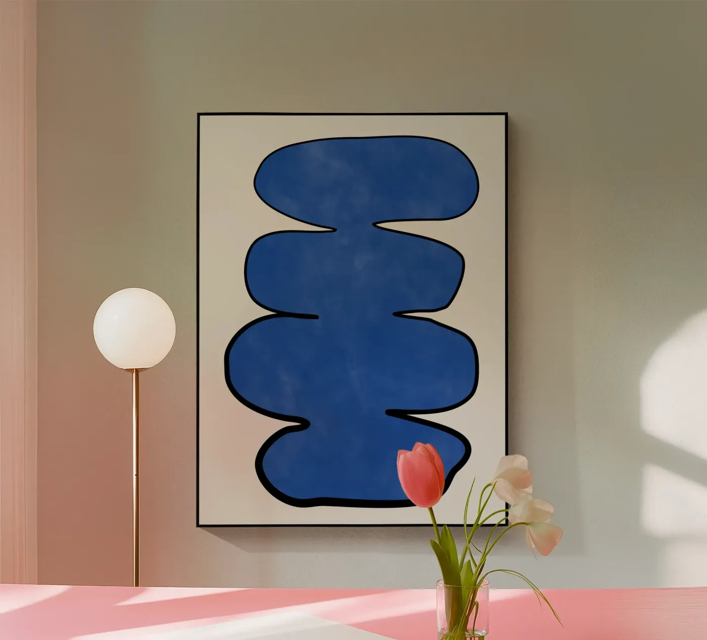 Blue Enigma Shape acryl van Pictufy Sun & Spirit