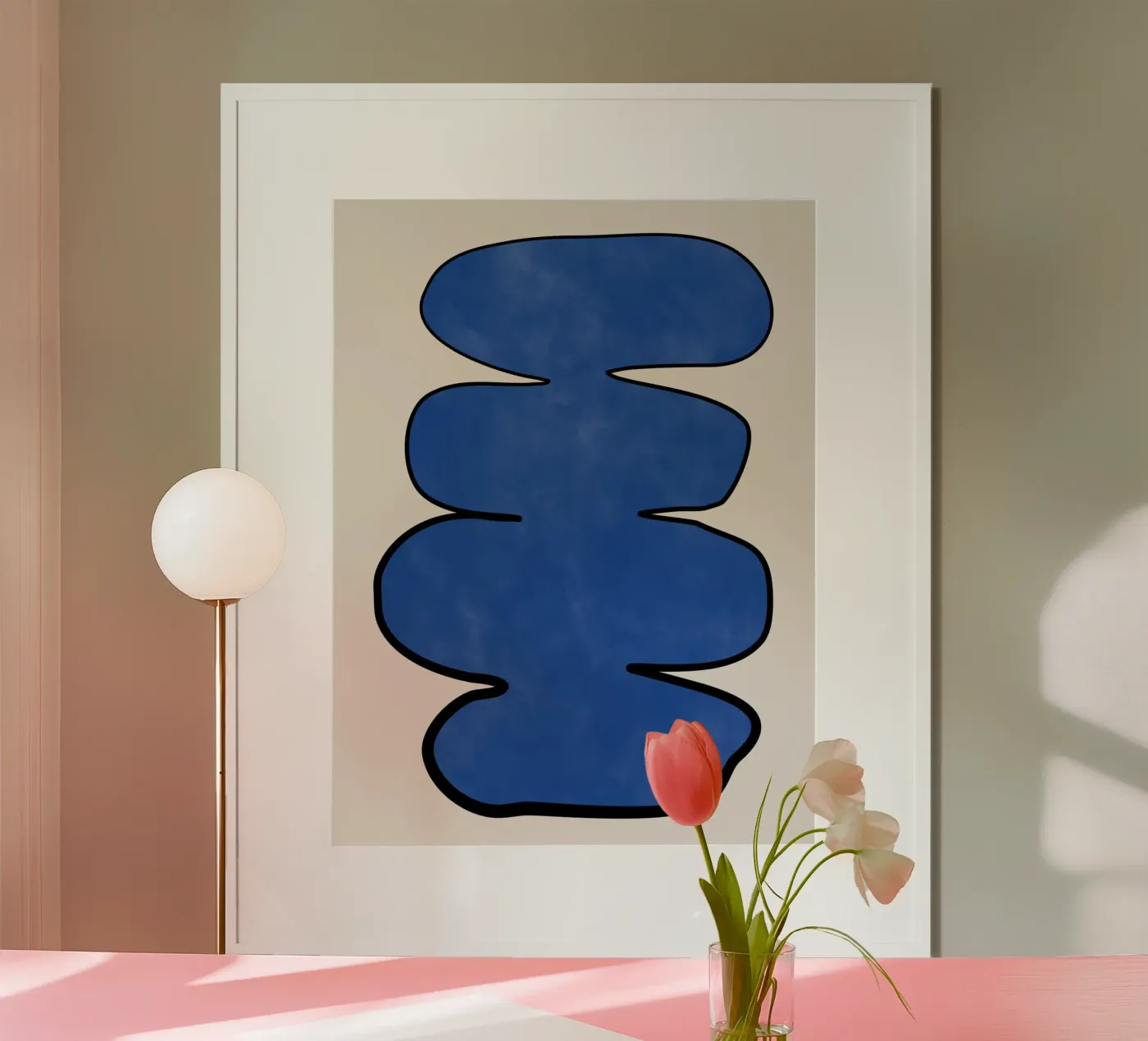 Forma Enigma blu poster da Pictufy Sun & Spirit