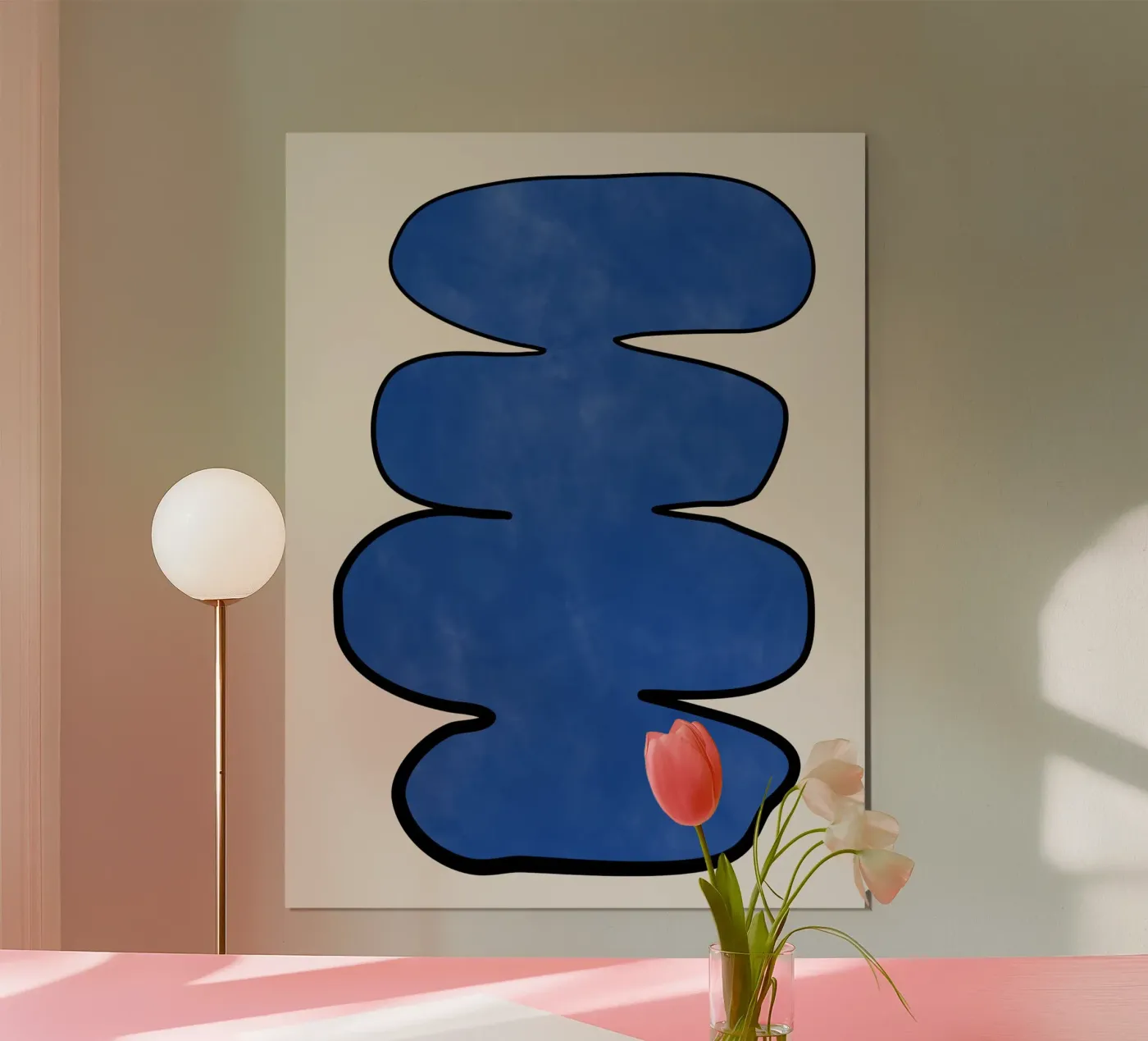 Forma Enigma blu poster da Pictufy Sun & Spirit