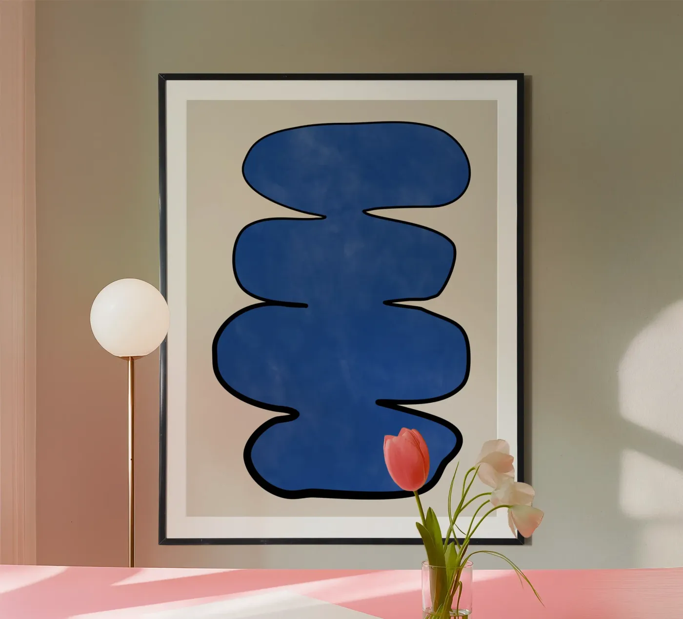 Forma Enigma blu poster da Pictufy Sun & Spirit