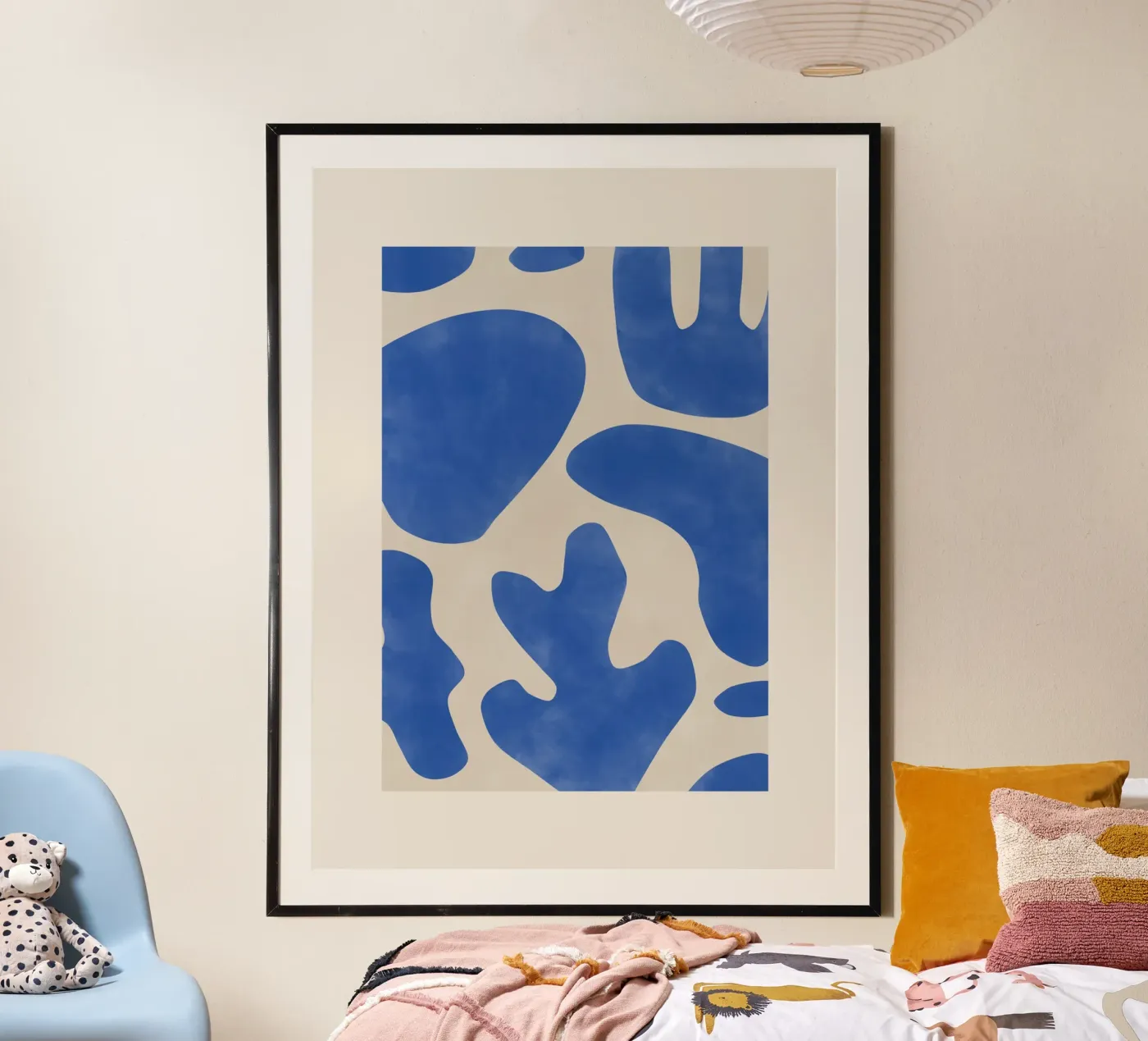 Astrazioni blu poster da Pictufy Sun & Spirit