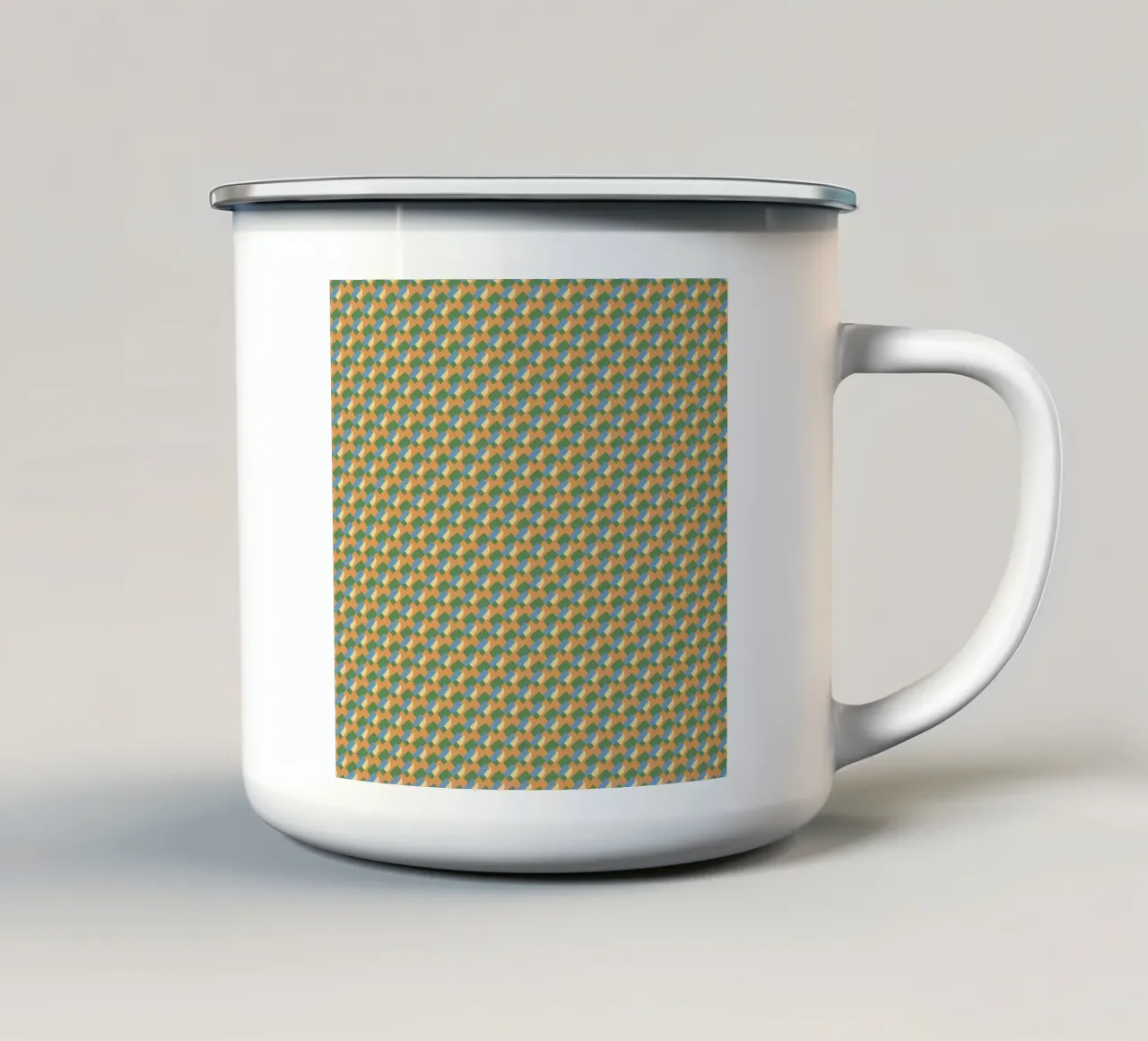 Modello organico senza cuciture 01 tazza in smalto da Little Dean