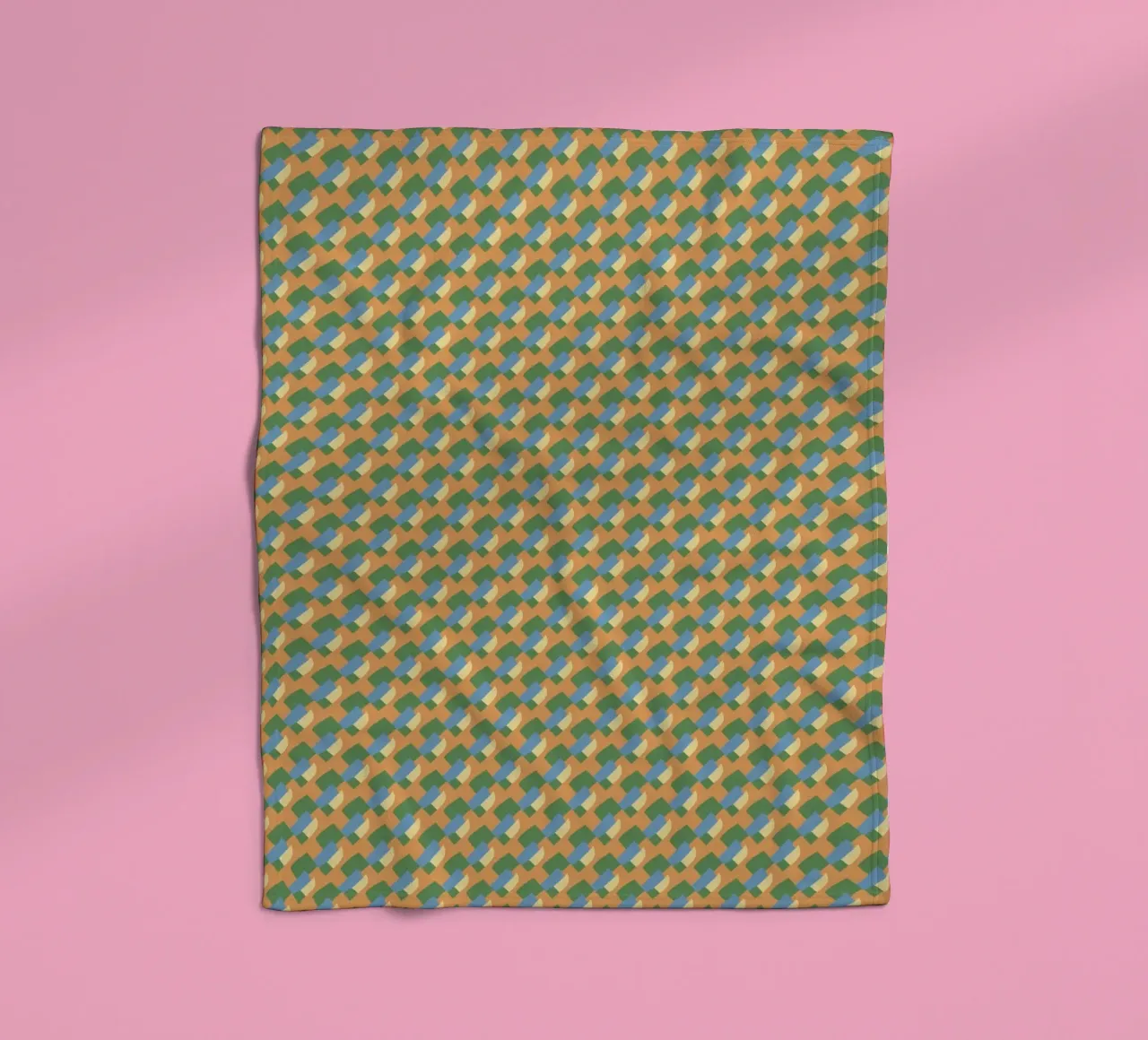 Organic pattern seamless 01 fleece blanket by Little Dean