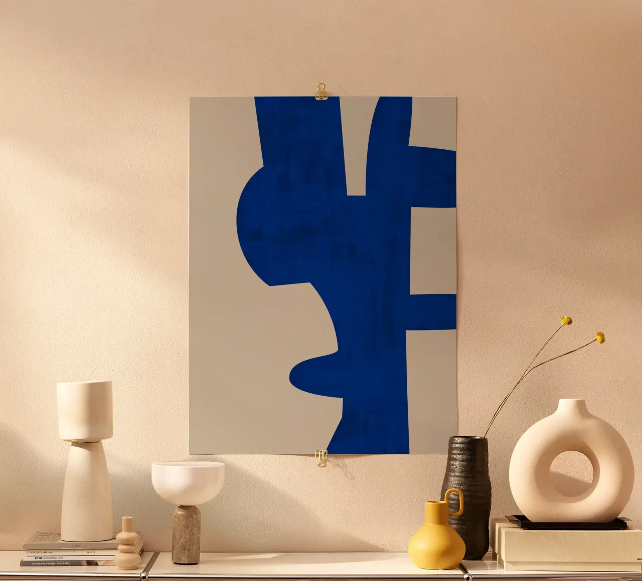 Blauwe schaduwen hahnemühle van Pictufy Sun & Spirit