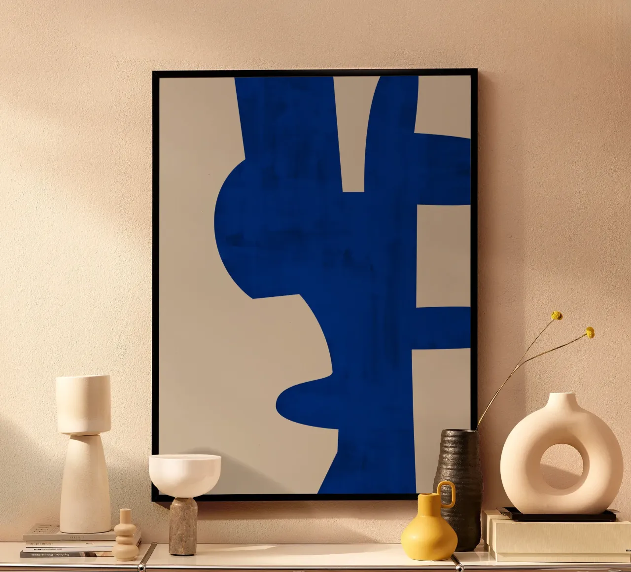 Blauwe schaduwen hahnemühle van Pictufy Sun & Spirit