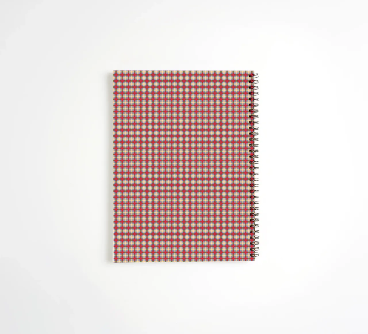Polka dot checkers spiral notebook by Little Dean