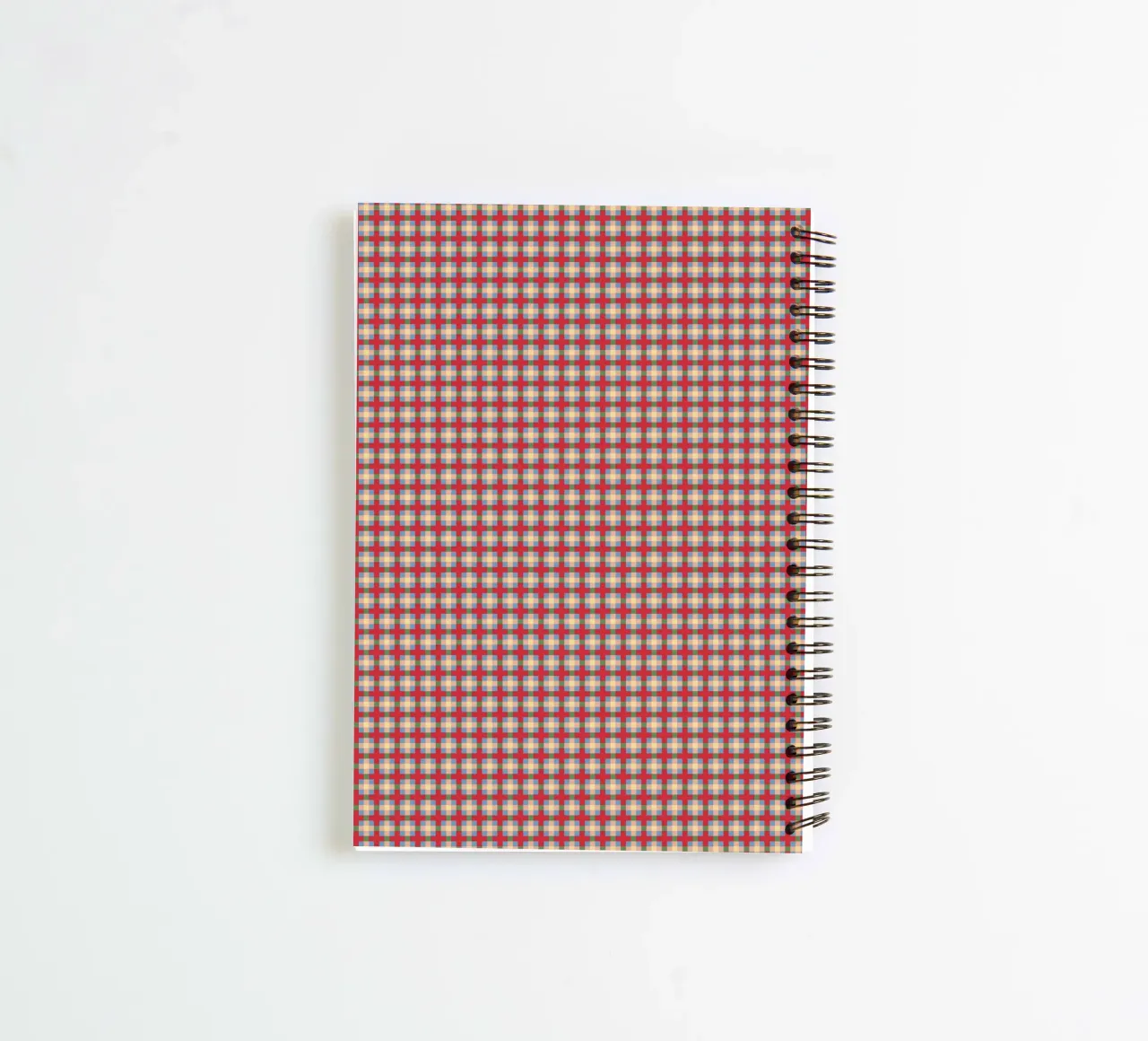 Polka dot checkers spiral notebook by Little Dean