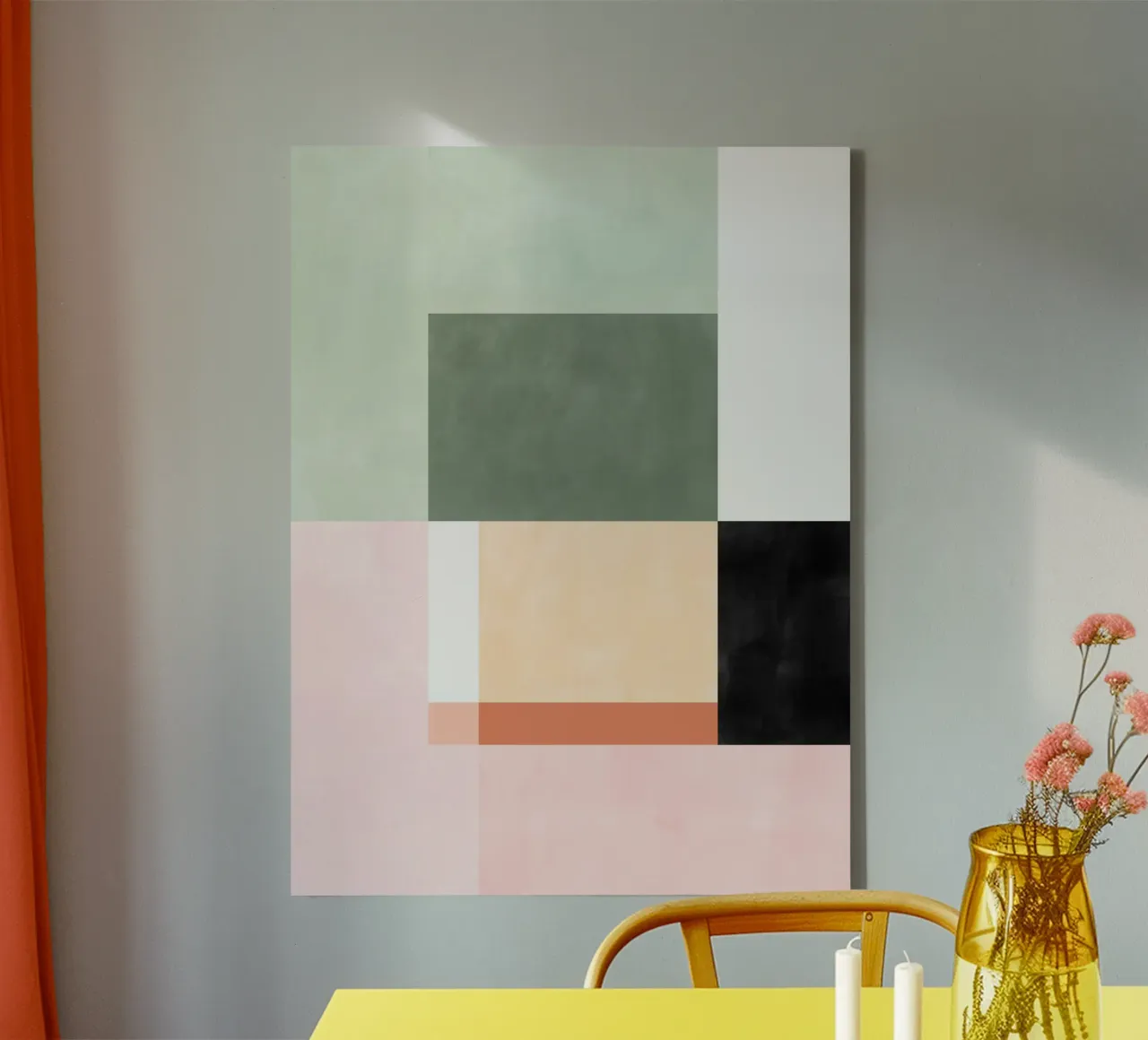 Composizione astratta con forme geometriche tela da Pictufy Sun & Spirit