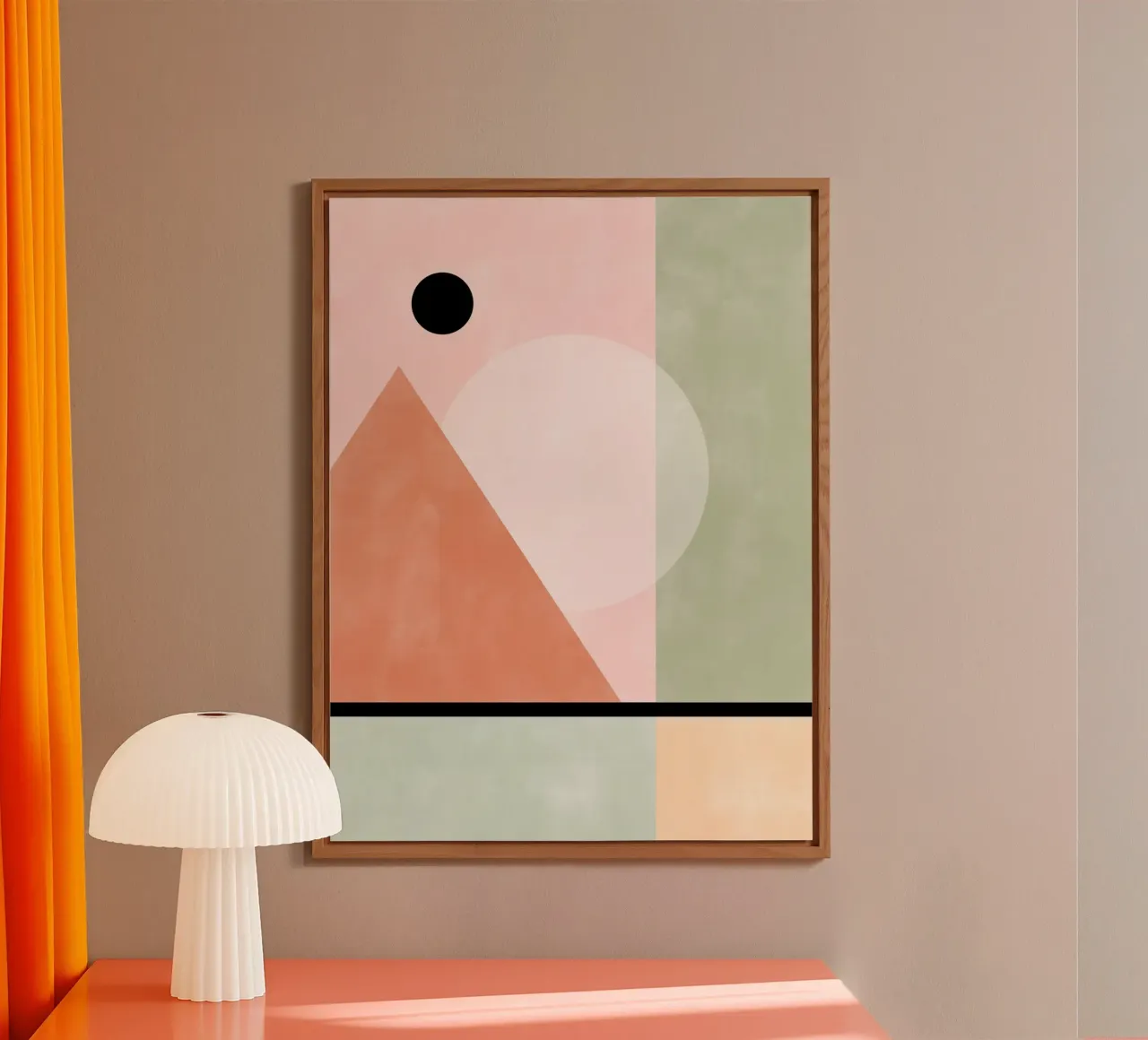 Forme geometriche in toni pastello alluminio dibond da Pictufy Sun & Spirit