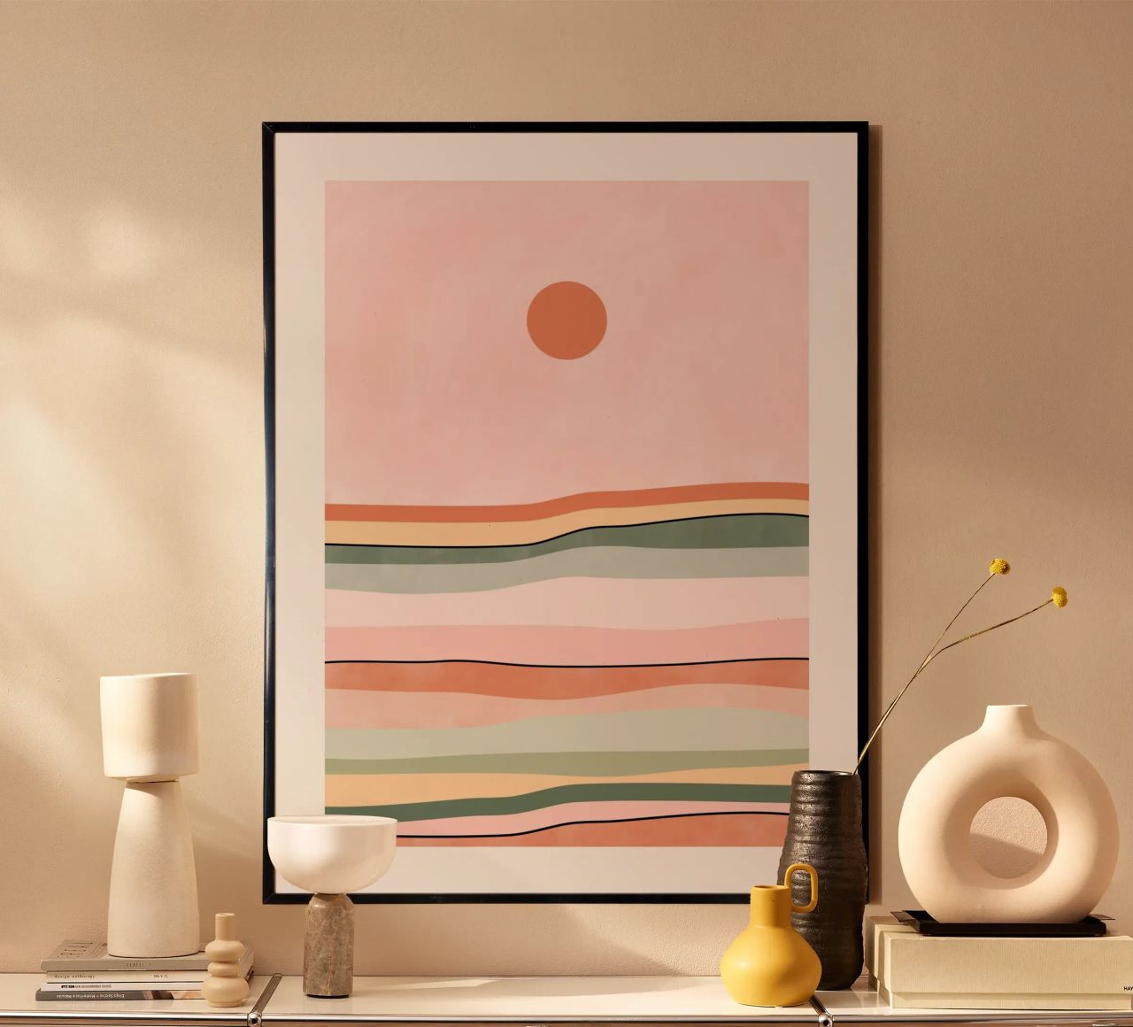 Serene Horizon Lines poster by Pictufy Sun & Spirit