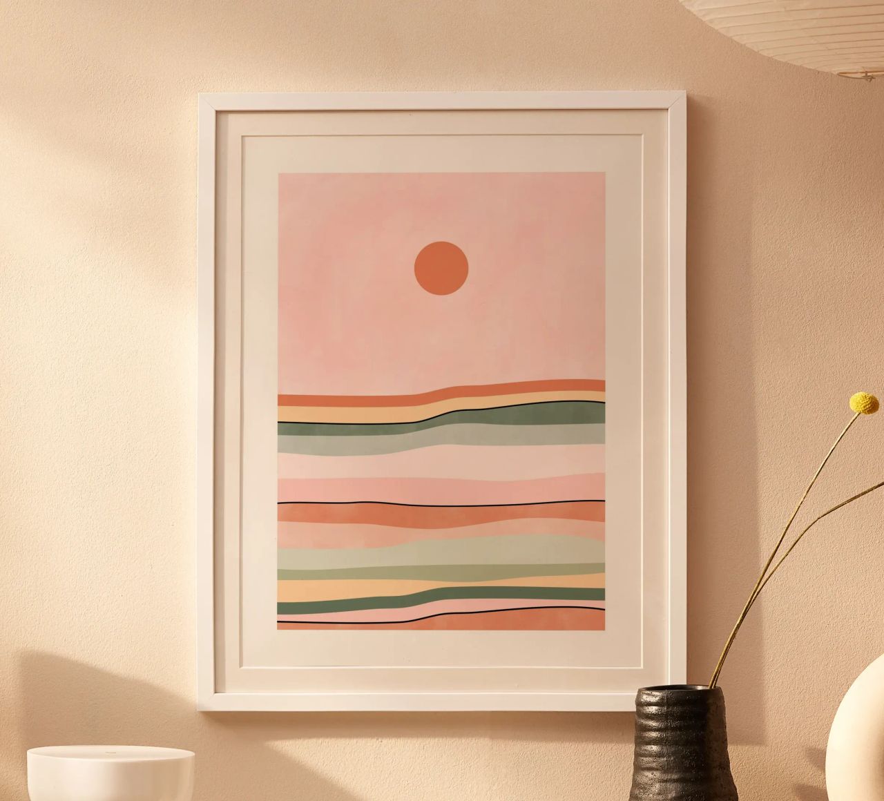 Serene Horizon Lines poster by Pictufy Sun & Spirit