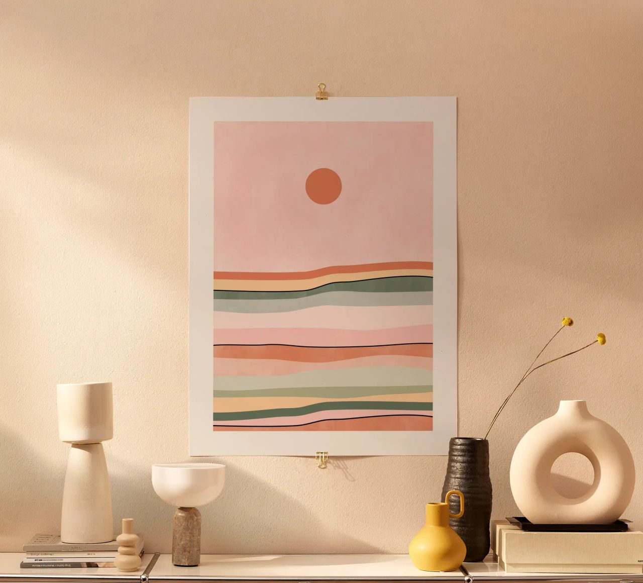 Serene Horizon Lines poster by Pictufy Sun & Spirit