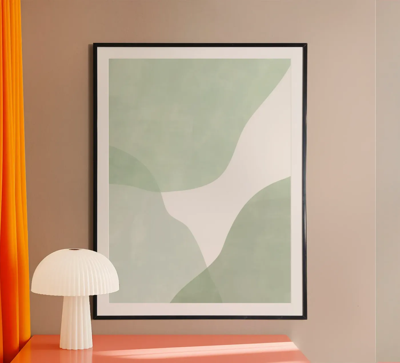 Onde morbide e verdi poster da Pictufy Sun & Spirit