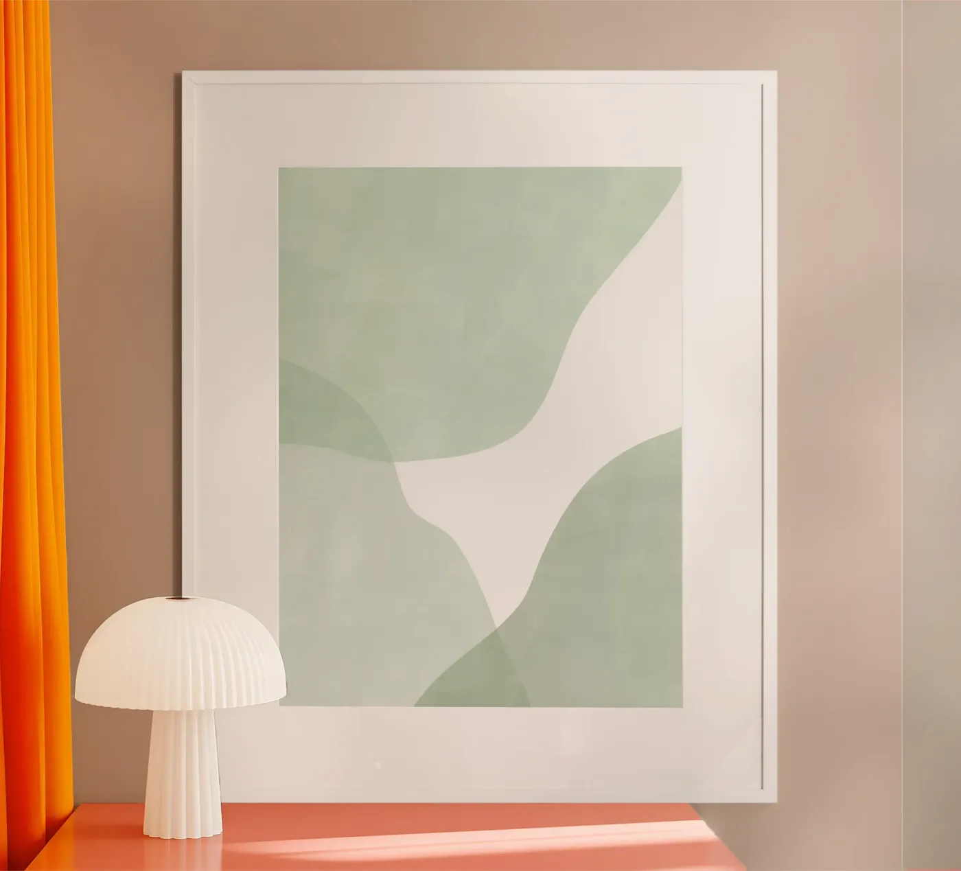 Onde morbide e verdi poster da Pictufy Sun & Spirit