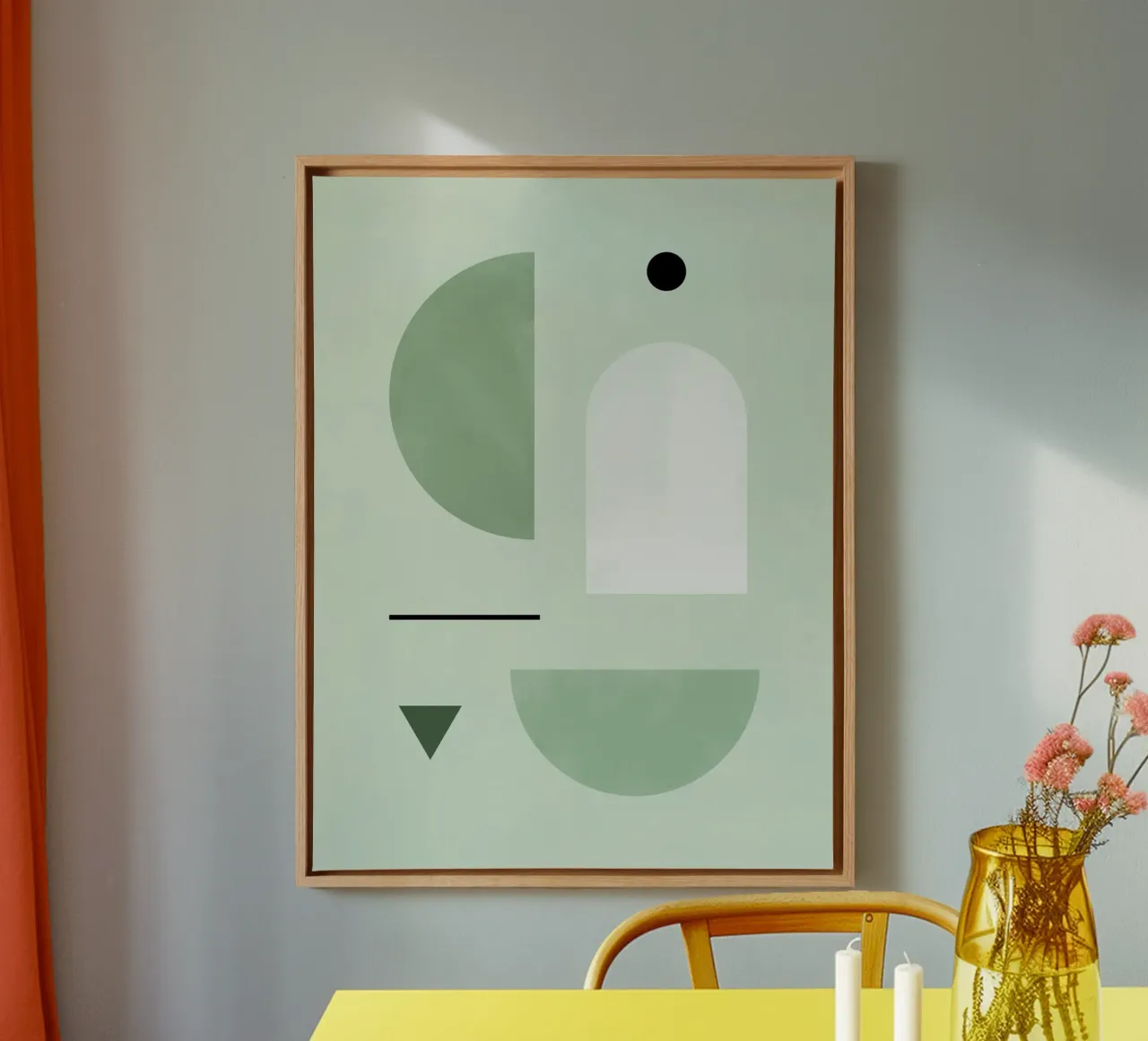 Soothing Pastel Color Palette canvas with Floater frame by Pictufy Sun & Spirit