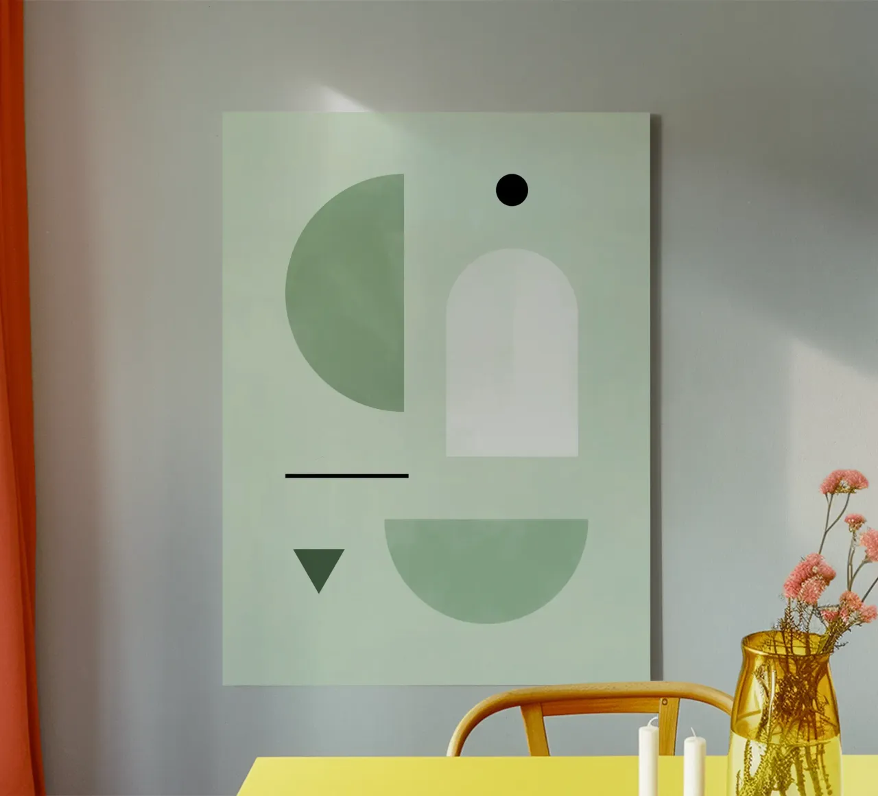 Soothing Pastel Color Palette canvas with Floater frame by Pictufy Sun & Spirit