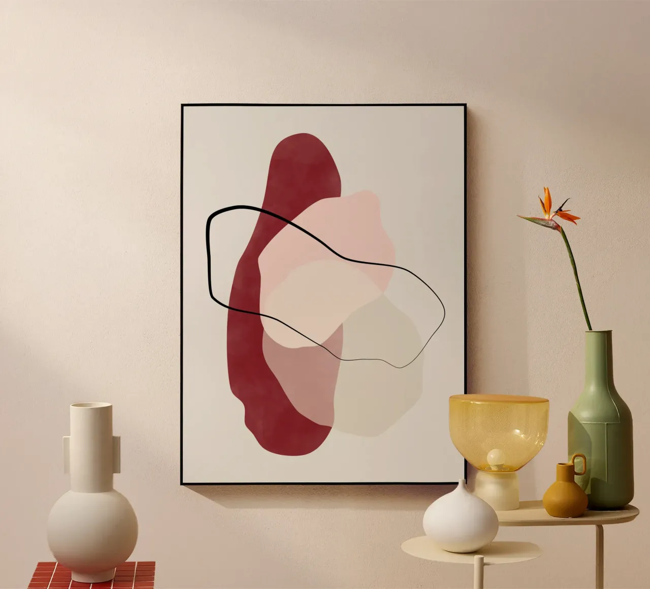 Flusso cremisi plexiglass da Pictufy Sun & Spirit