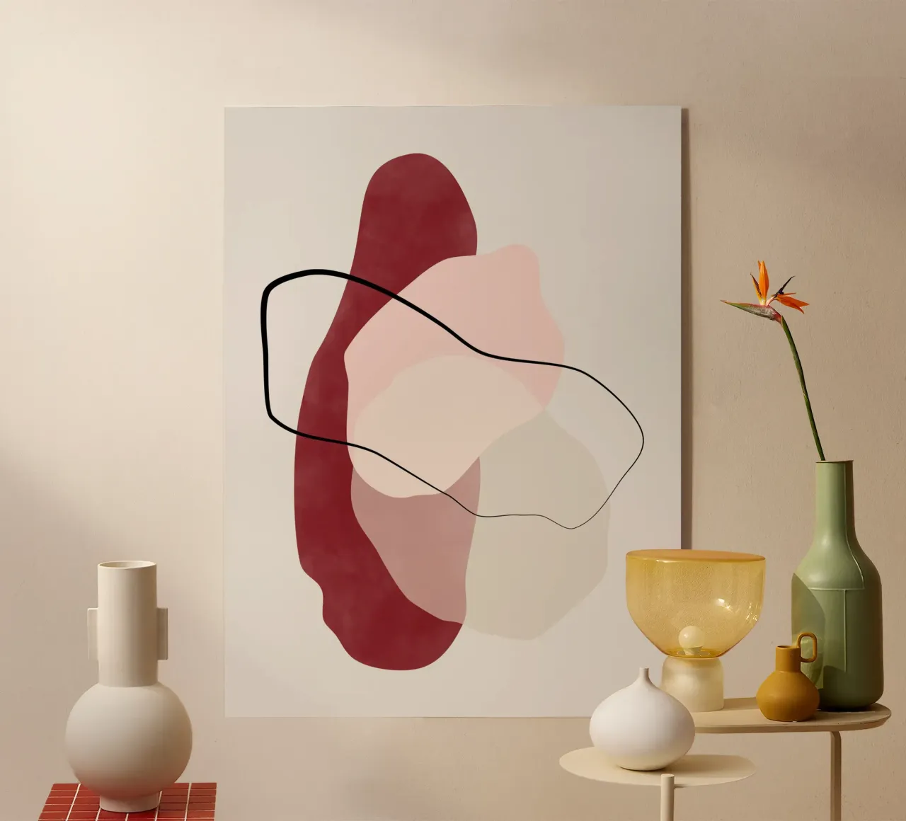 Flusso cremisi plexiglass da Pictufy Sun & Spirit