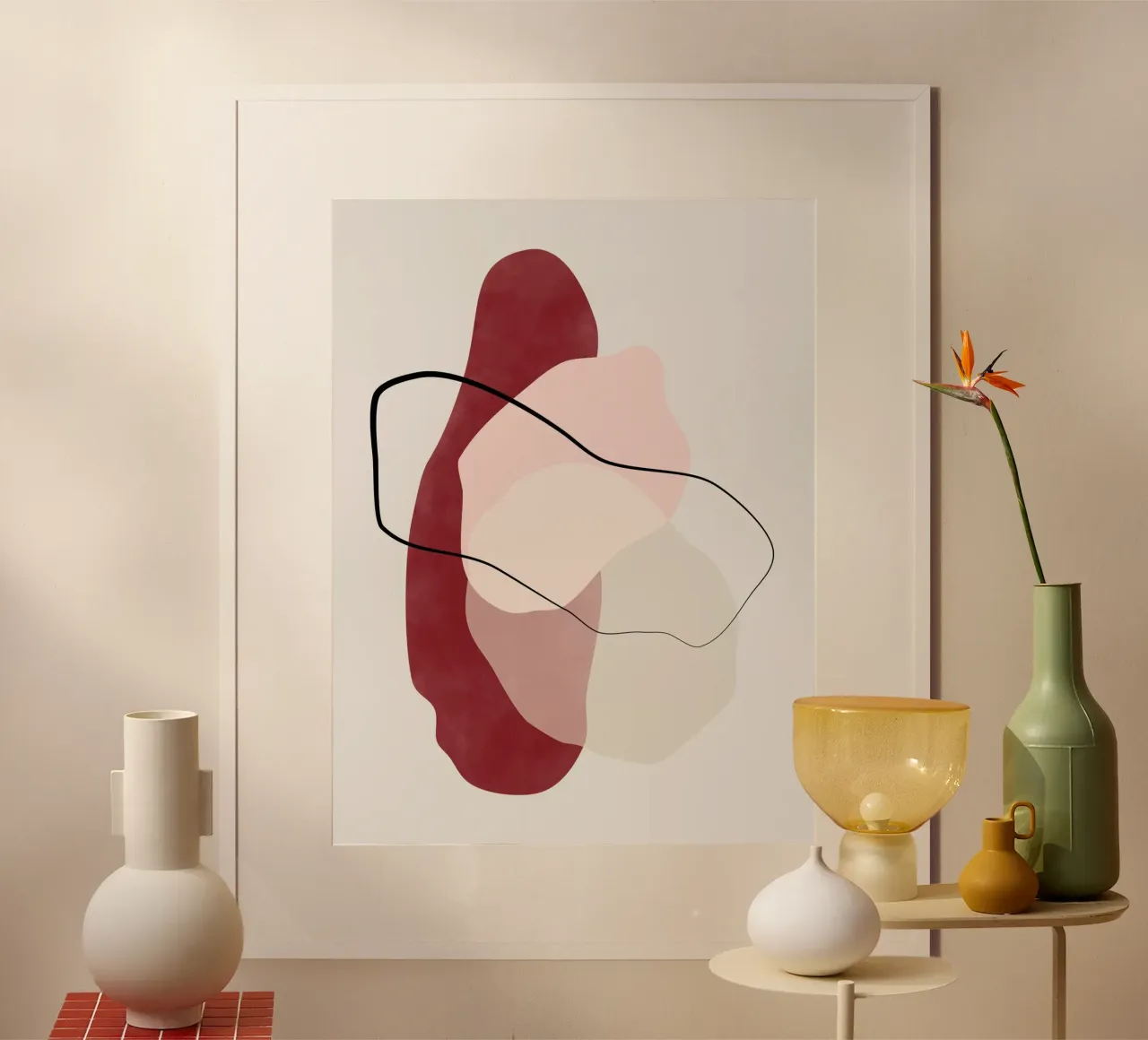Flusso cremisi poster da Pictufy Sun & Spirit